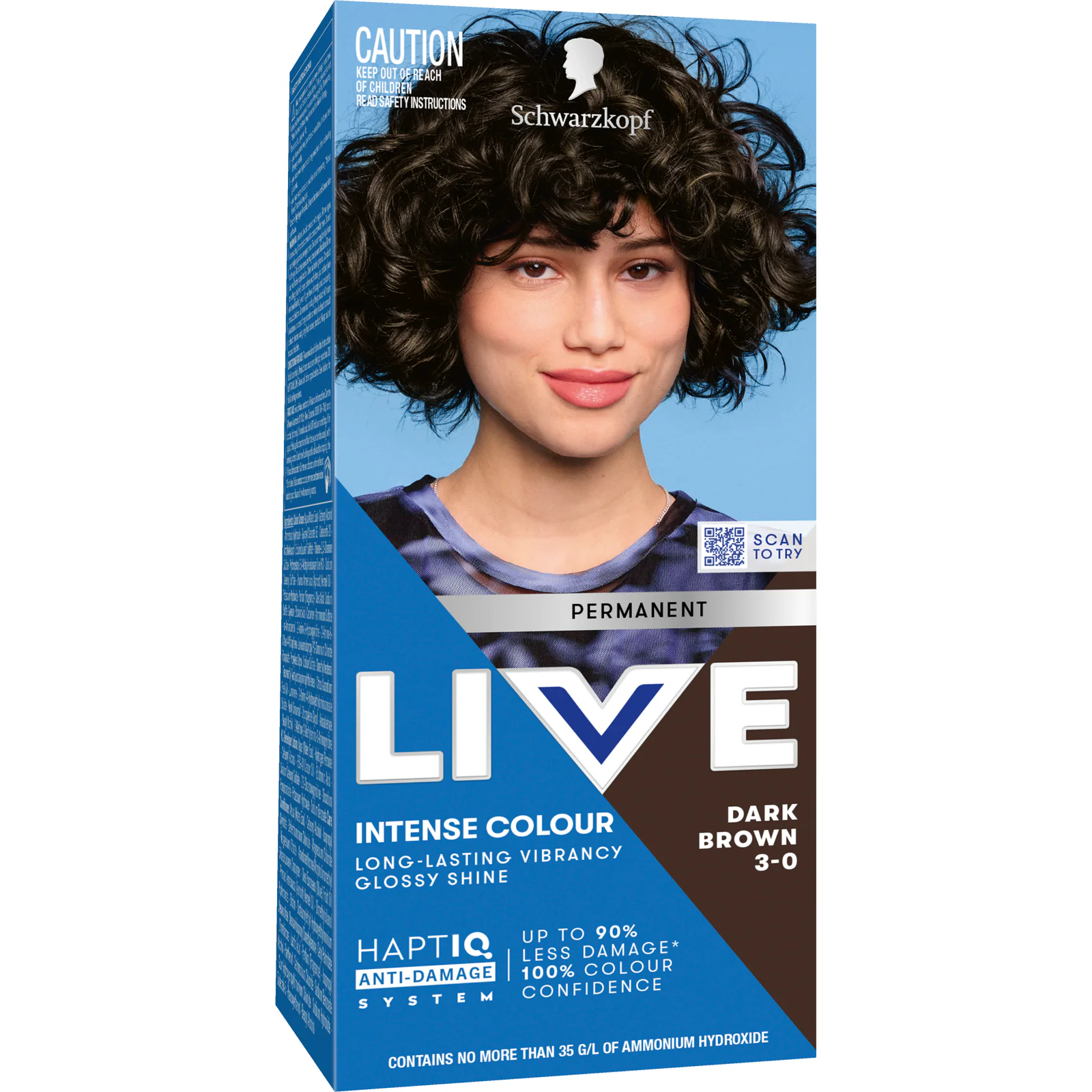 Schwarzkopf Live Colour Perm 3.0 Dark Brown 200g
