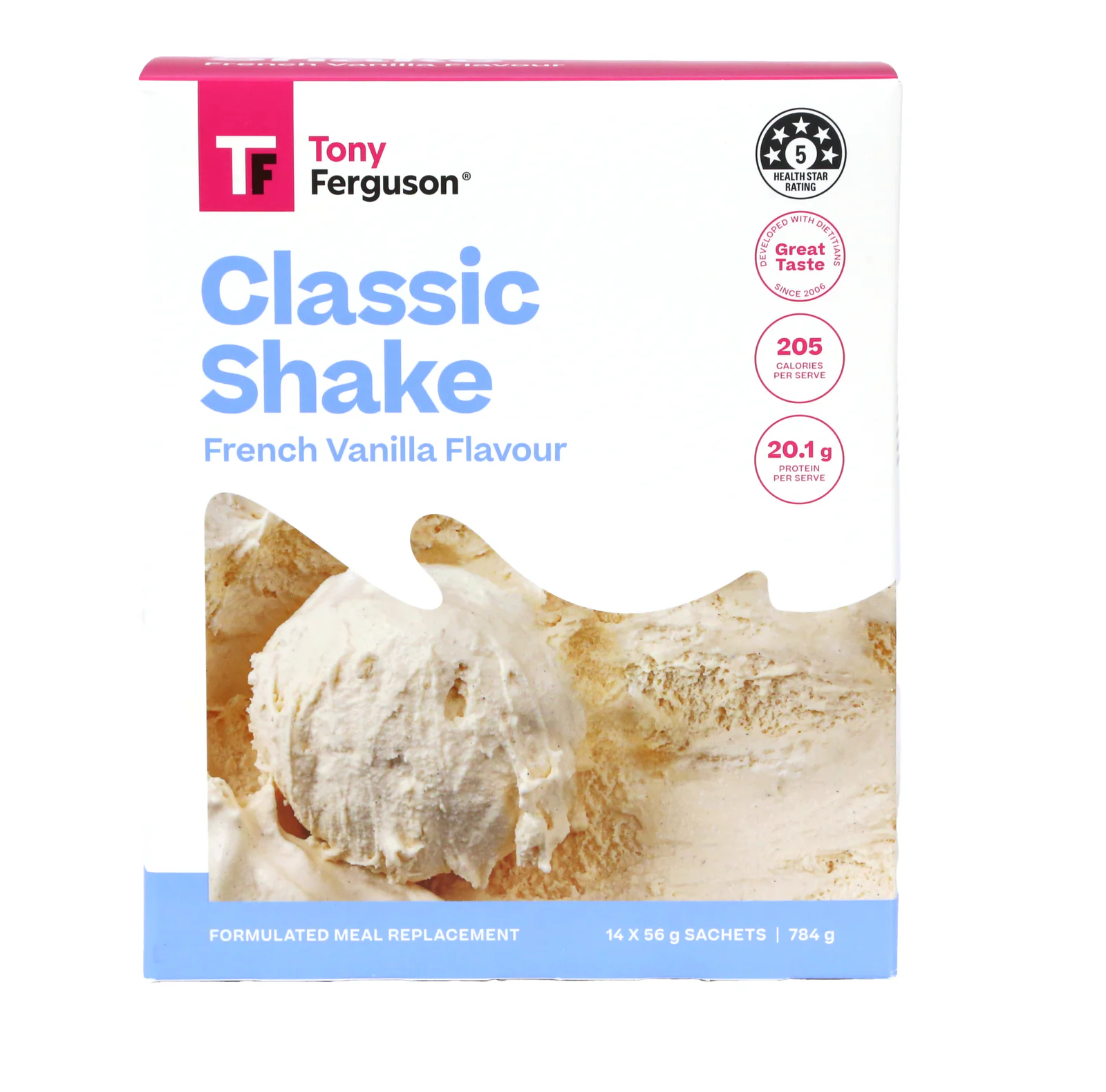 Tony Ferguson Classic Shake French Vanilla 14 pack