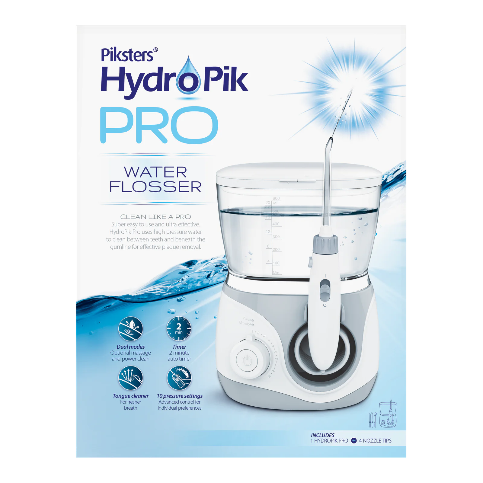 Piksters HydroPik Pro Water Flosser