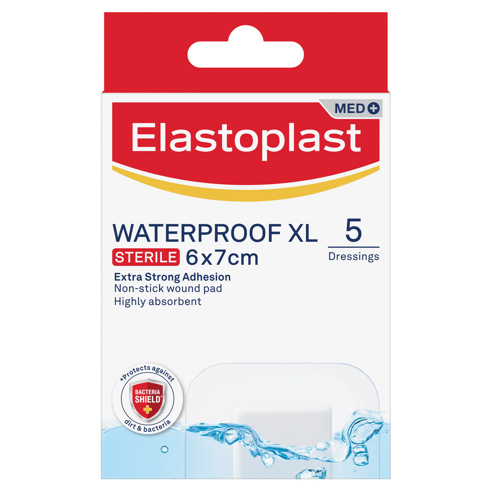 Elastoplast Aqua Protect XL Waterproof Dressing 6 X 7cm - 5 strips