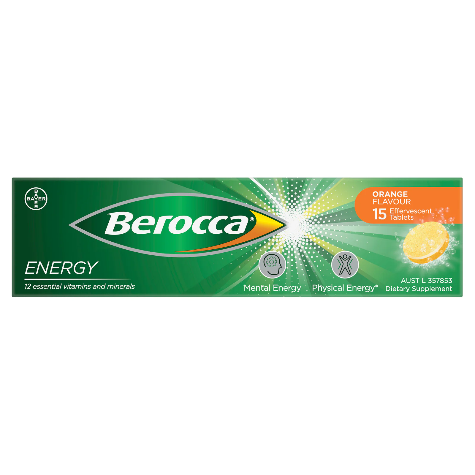 Berocca Energy Orange 15 tablets