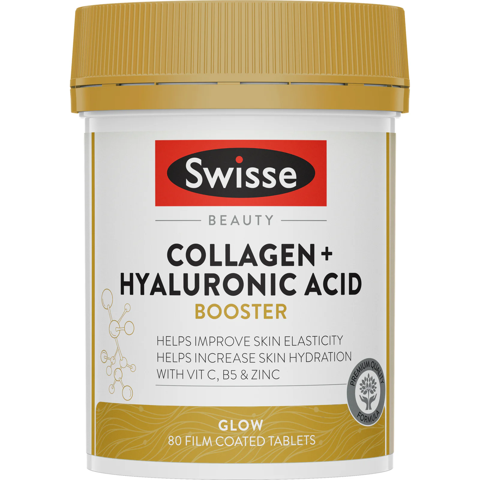 Swisse Beauty Collagen + Hyaluronic Acid Booster 80 tablets