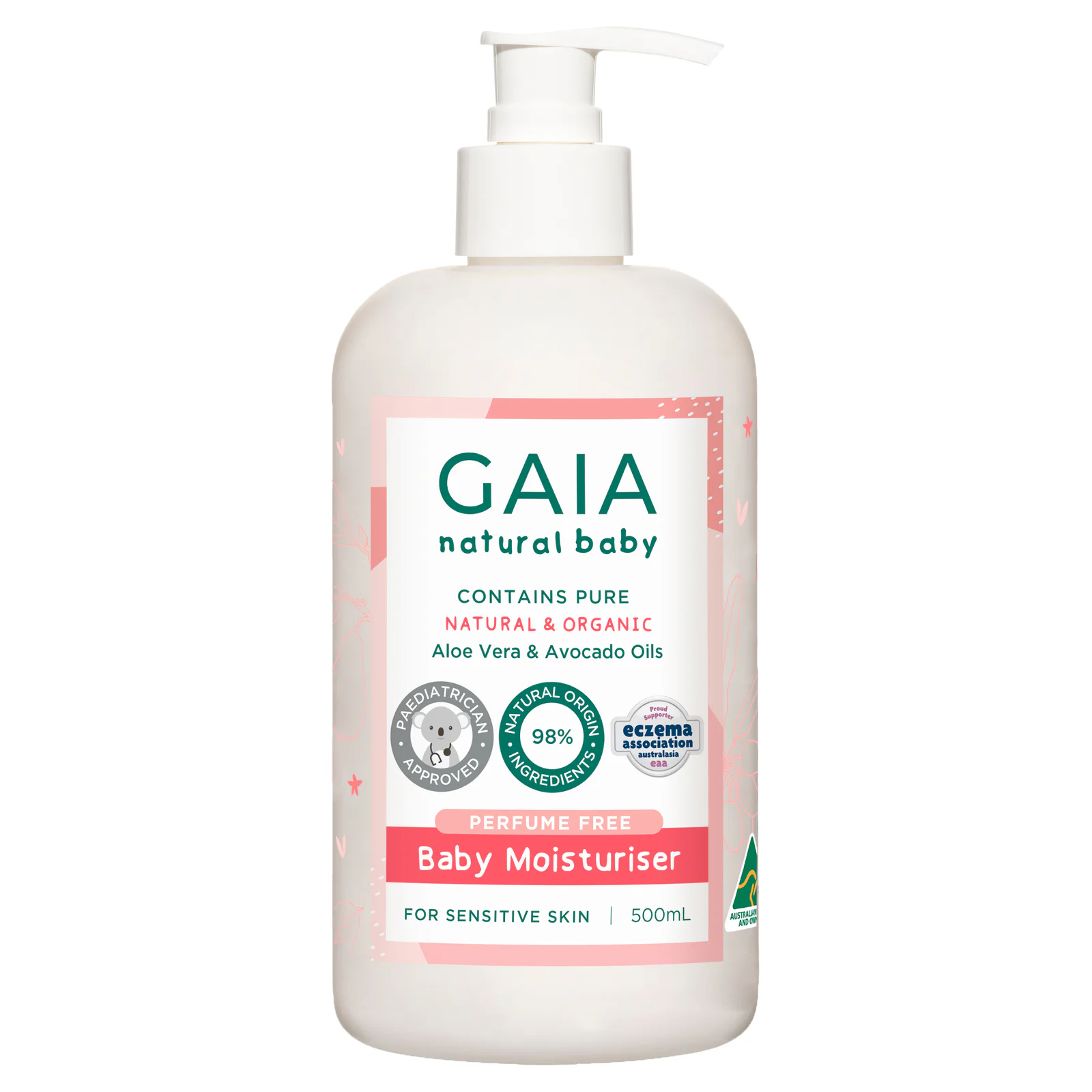 Gaia Natural Baby Moisturiser 500mL