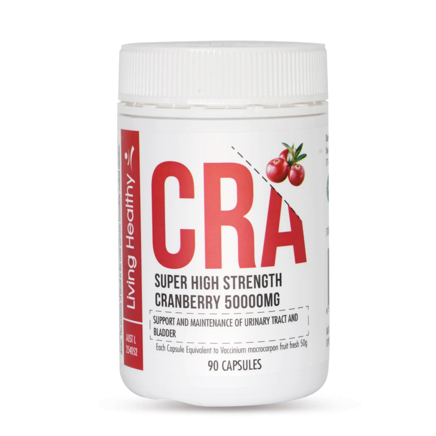 Living Healthy Super High Strength Cranberry 50000mg - 90 capsules