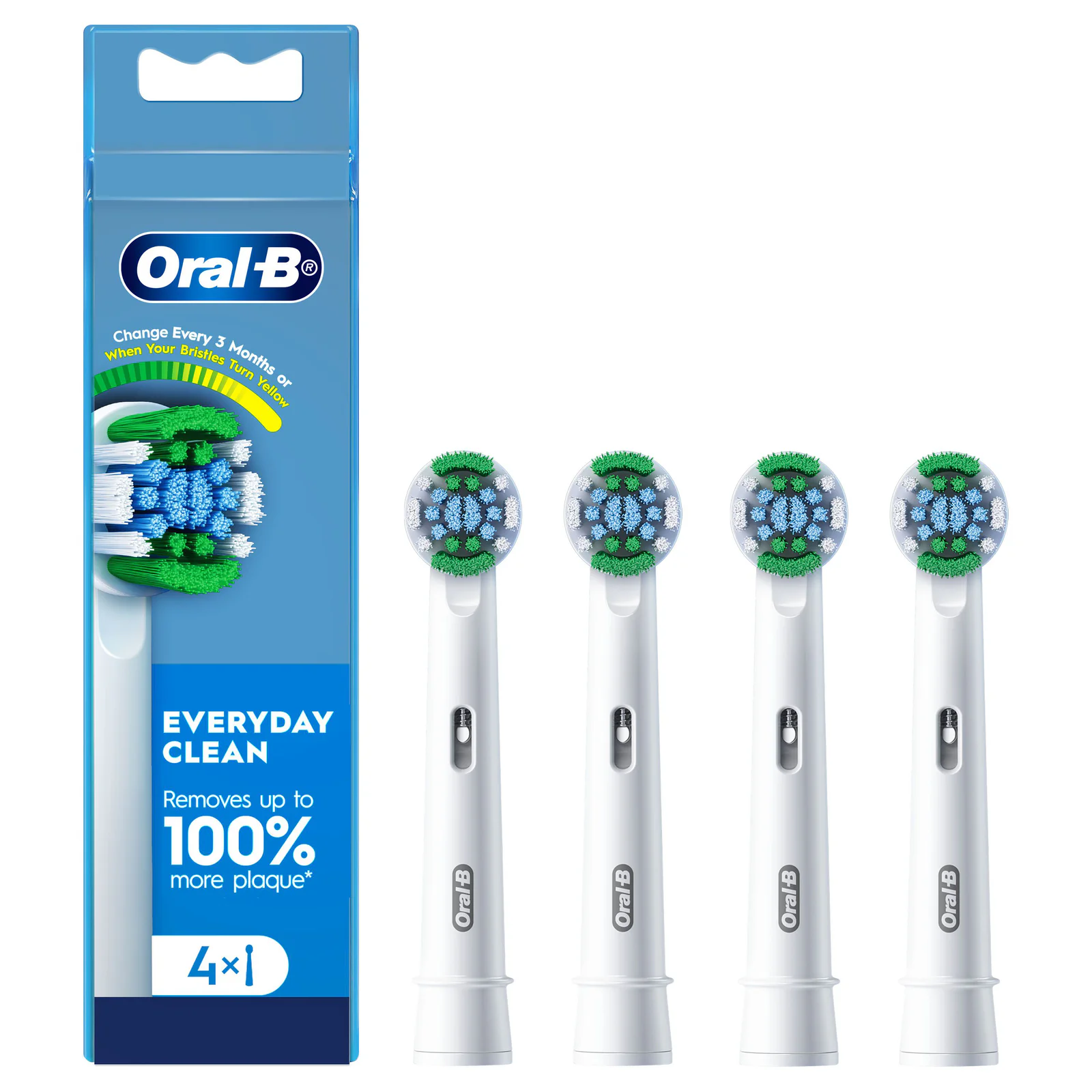 Oral-B Everyday Clean Electric Toothbrush Replacement Heads 4 Pack