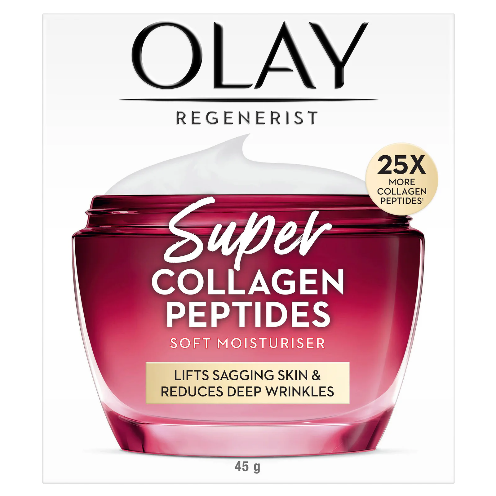 Olay Regenerist Anti Aging Super Collagen Peptides Moisturiser 45g