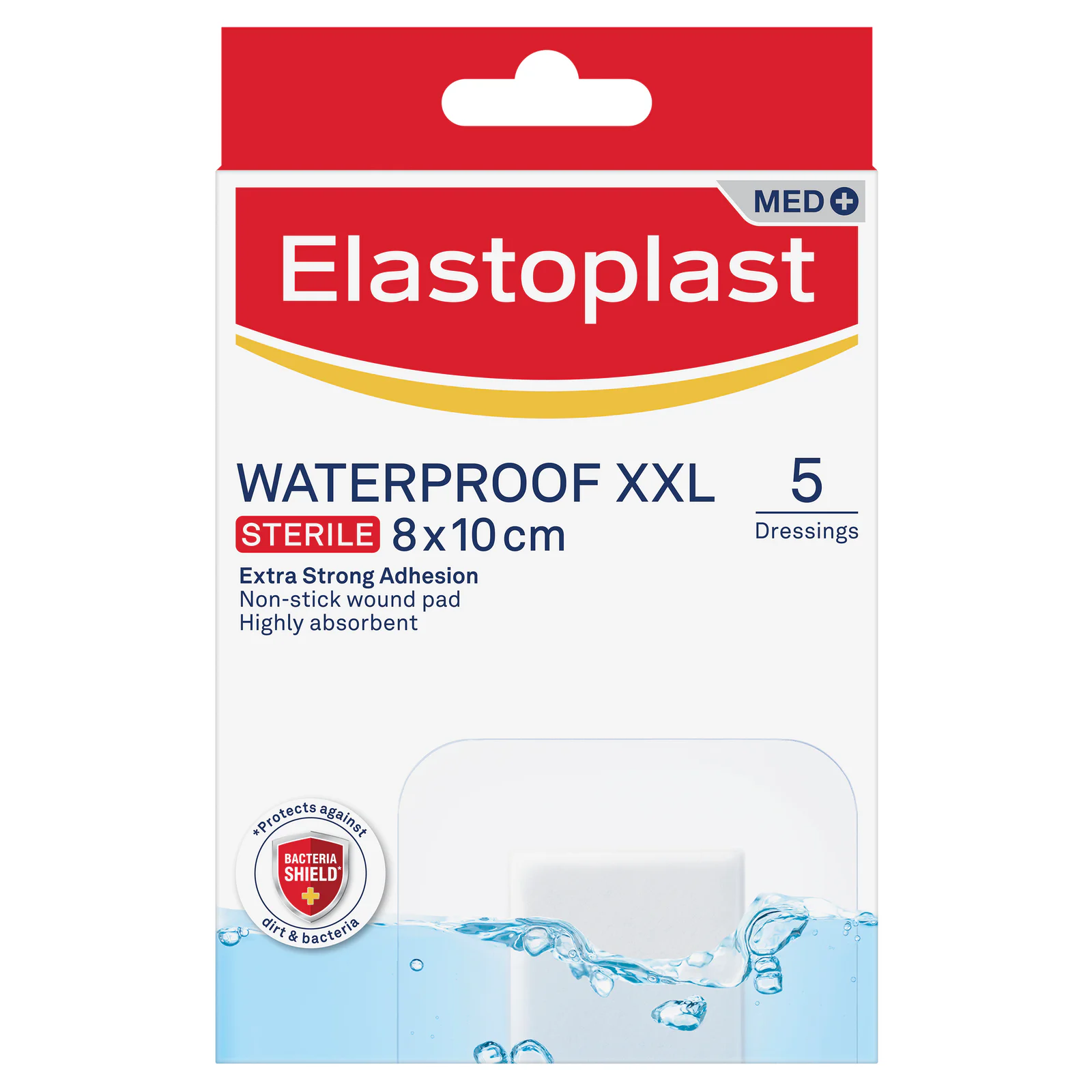 Elastoplast Dressing Waterproof XXL 5 pack