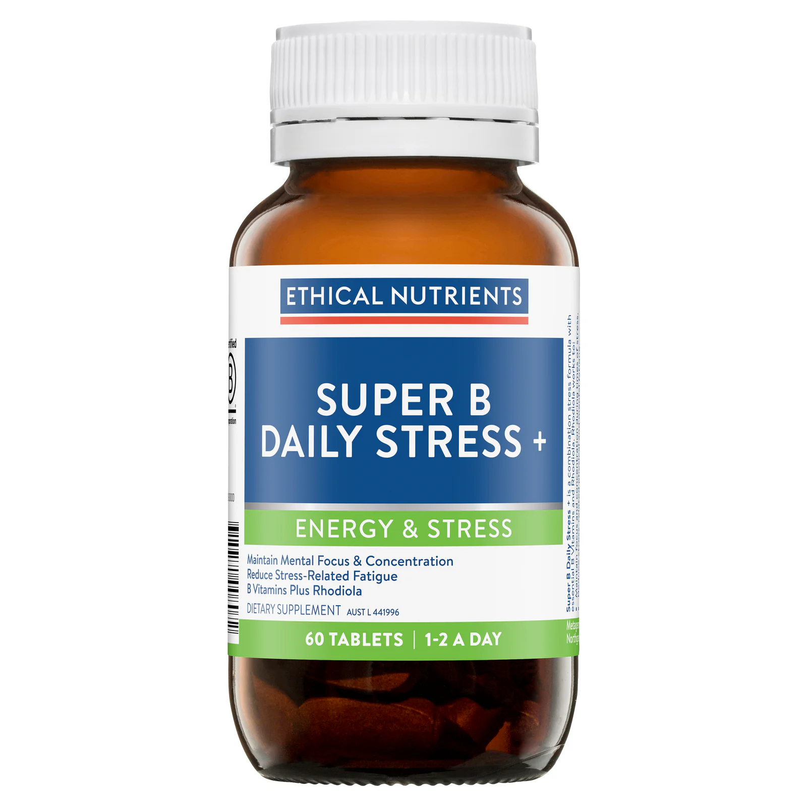 Ethical Nutrients Super B Daily Stress+ 60 tablets