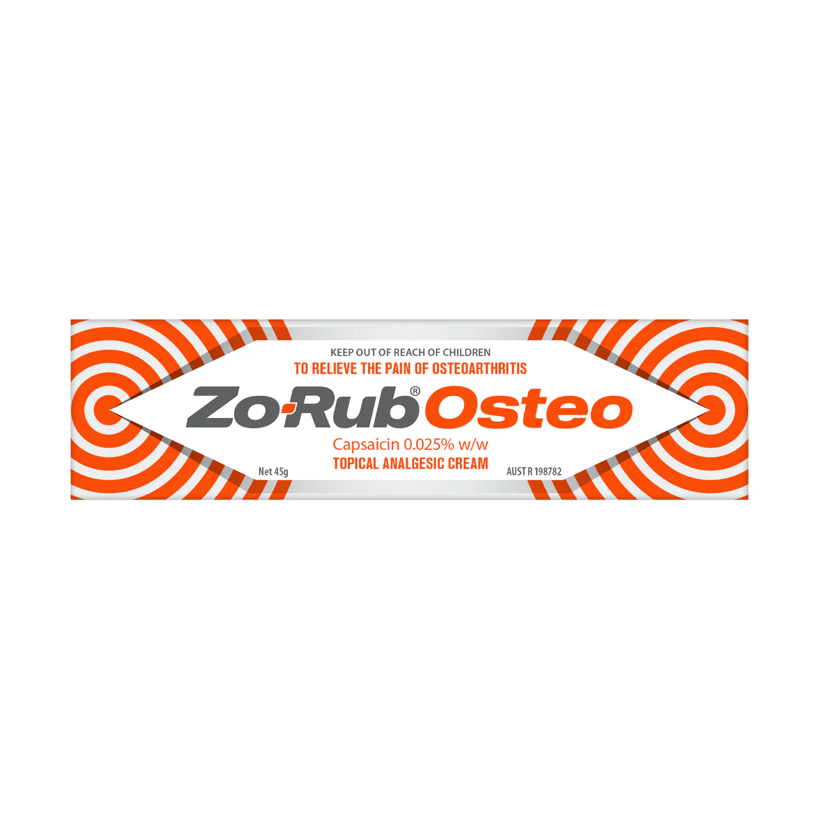 Zo-Rub OA Topical Analgesic Cream 0.025% - 45g