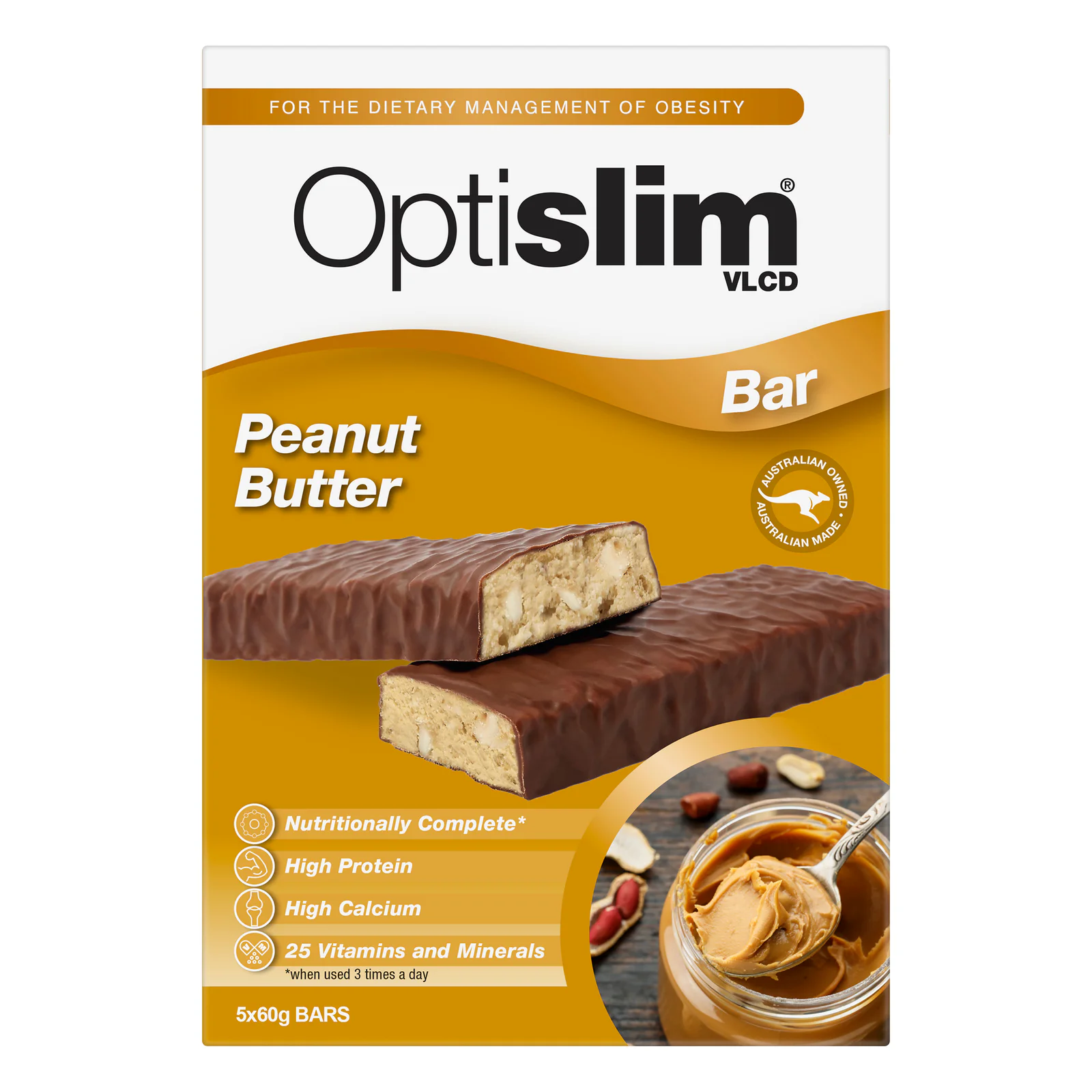 Optislim VLCD Bar PnuB 60g x5pk