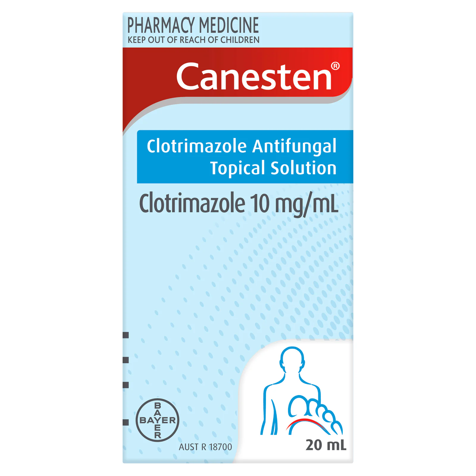 Canesten Anti-Fungal Topical Solution Broad Spectrum 1% - 20ml
