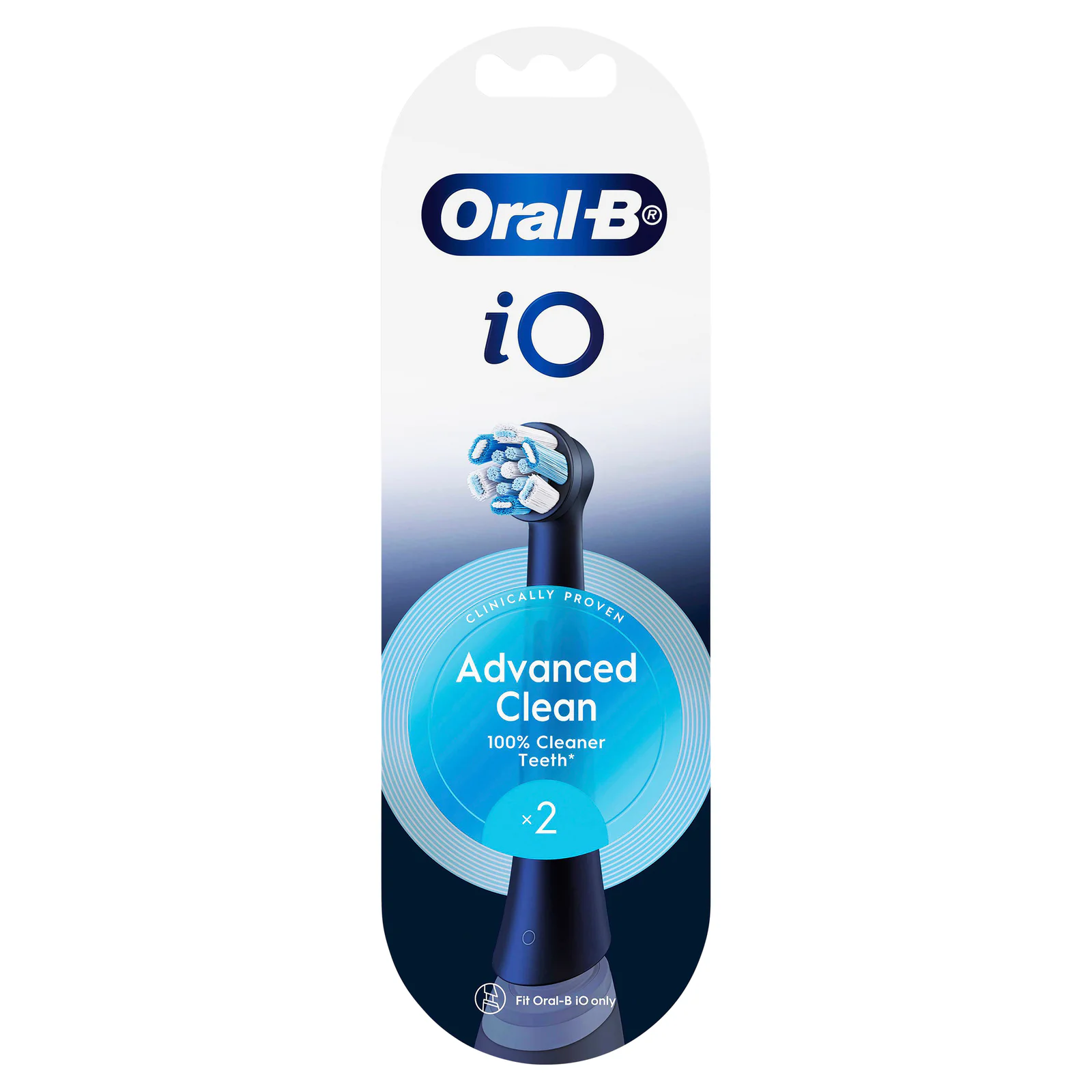 Oral-B iO Ultimate Clean Black Electric Toothbrush Refills 2 pack