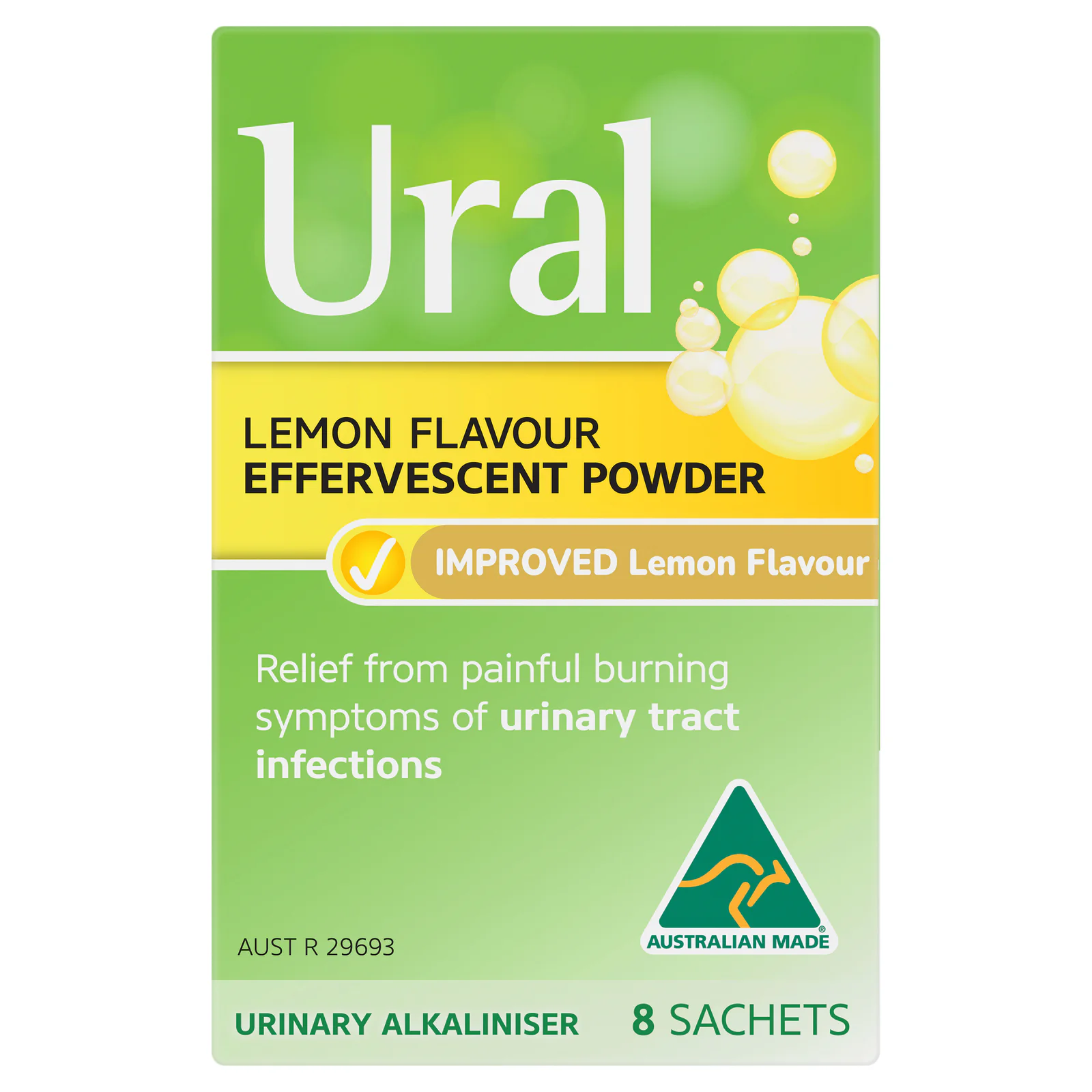 Ural Effervescent Powder Sugar Free 4g - 8 sachets