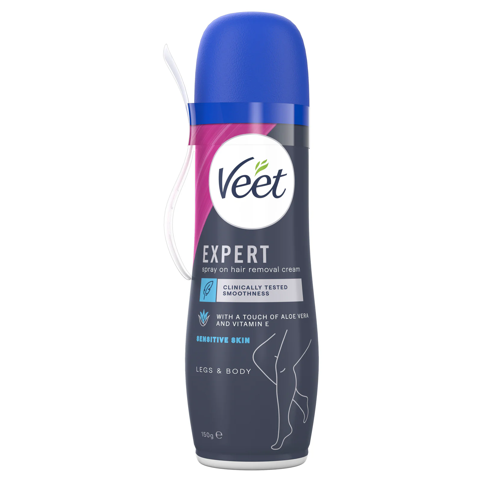 Veet Spray On Hair Remover Cream Sensitive Skin 150ml