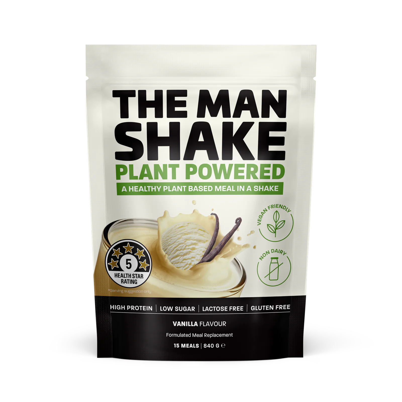 The Man Shk Plant Pwdr Van 840g