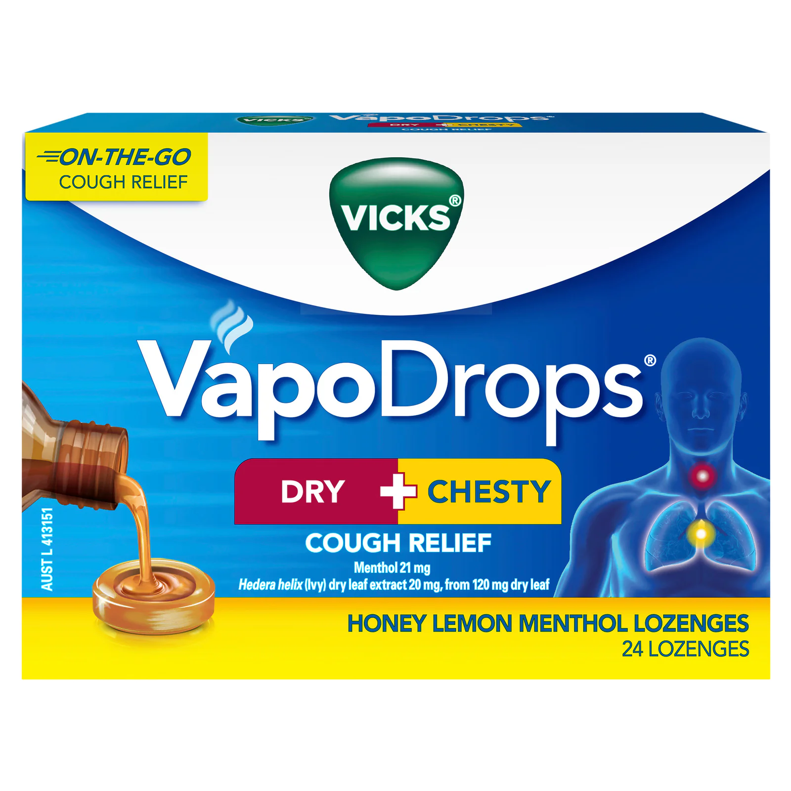 Vicks Dry+Chesty 24 lozenges
