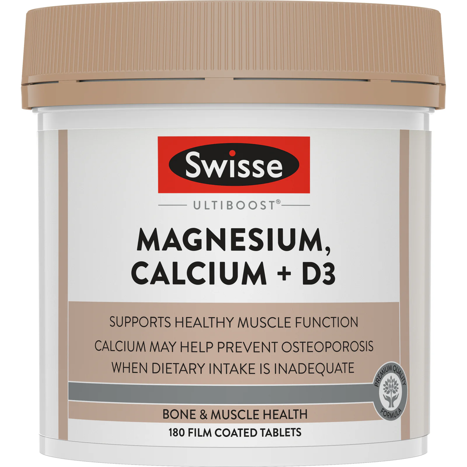Swisse Ultiboost Magnesium Calcium + Vitamin D3 - 180 tablets