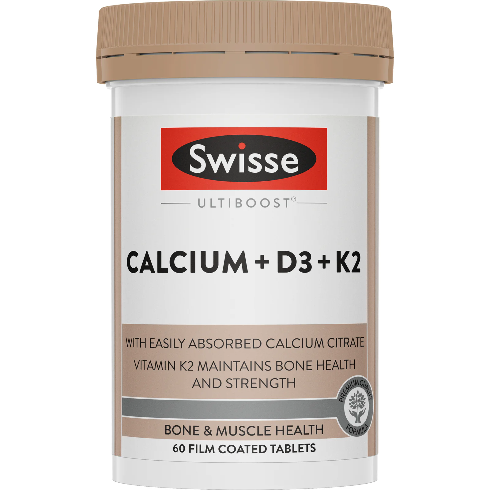Swisse Ultiboost Calcium + D3 + K2 - 60 tablets