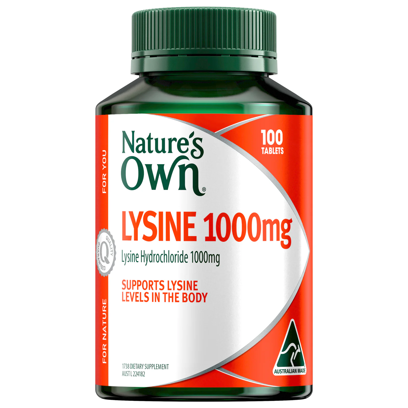 Nature's Own Lysine 1000mg - 100 tablets