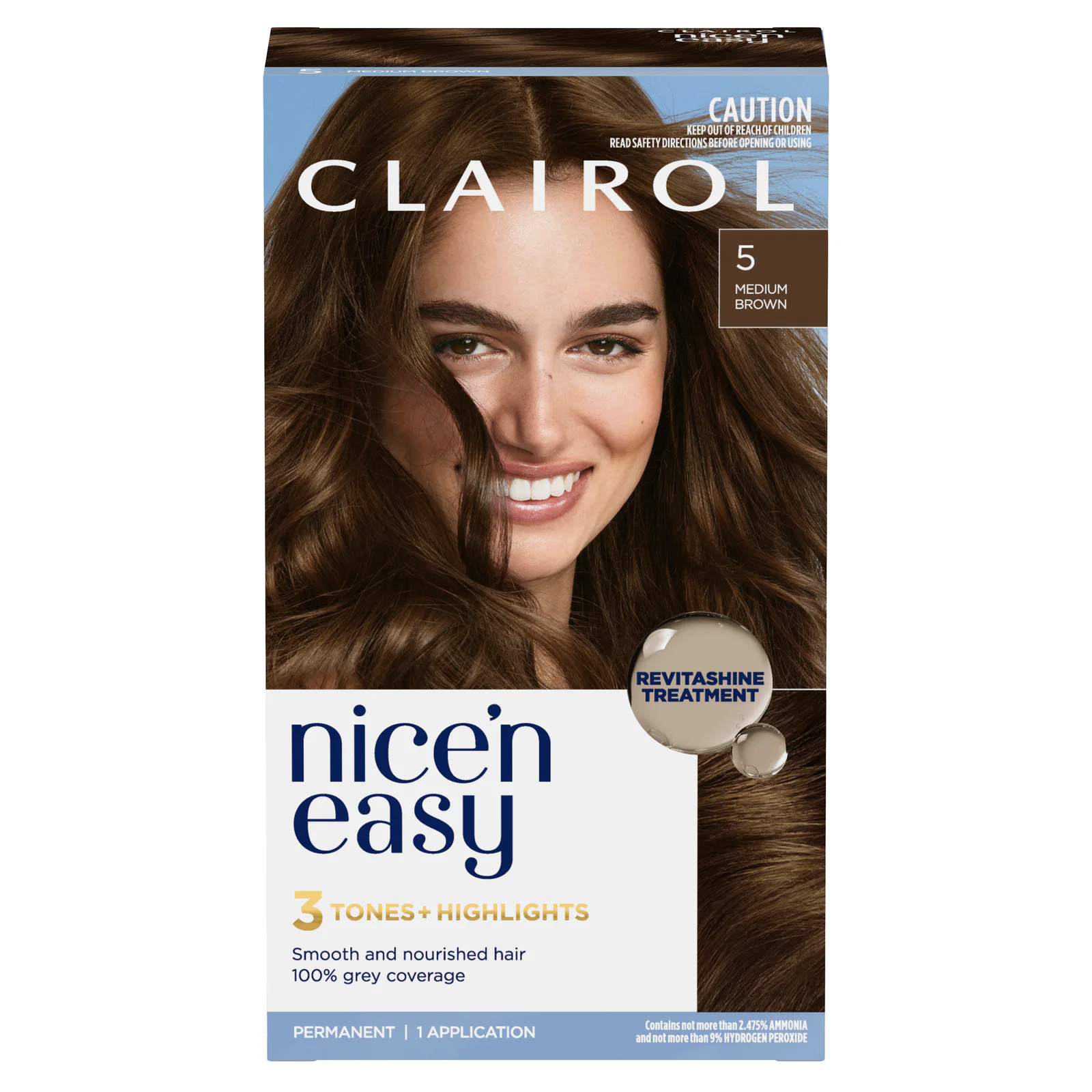 Clairol Nice'n Easy 5 Medium Brown 1 pack