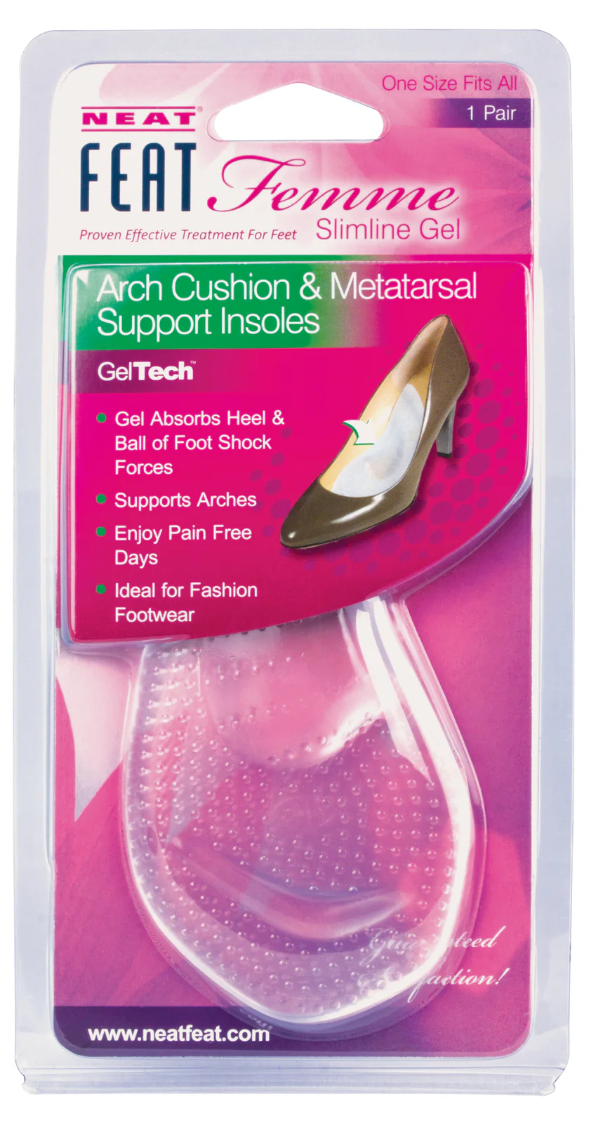 Neat Feat Gel Femme Arch & Metatarsal Insole 1 pair