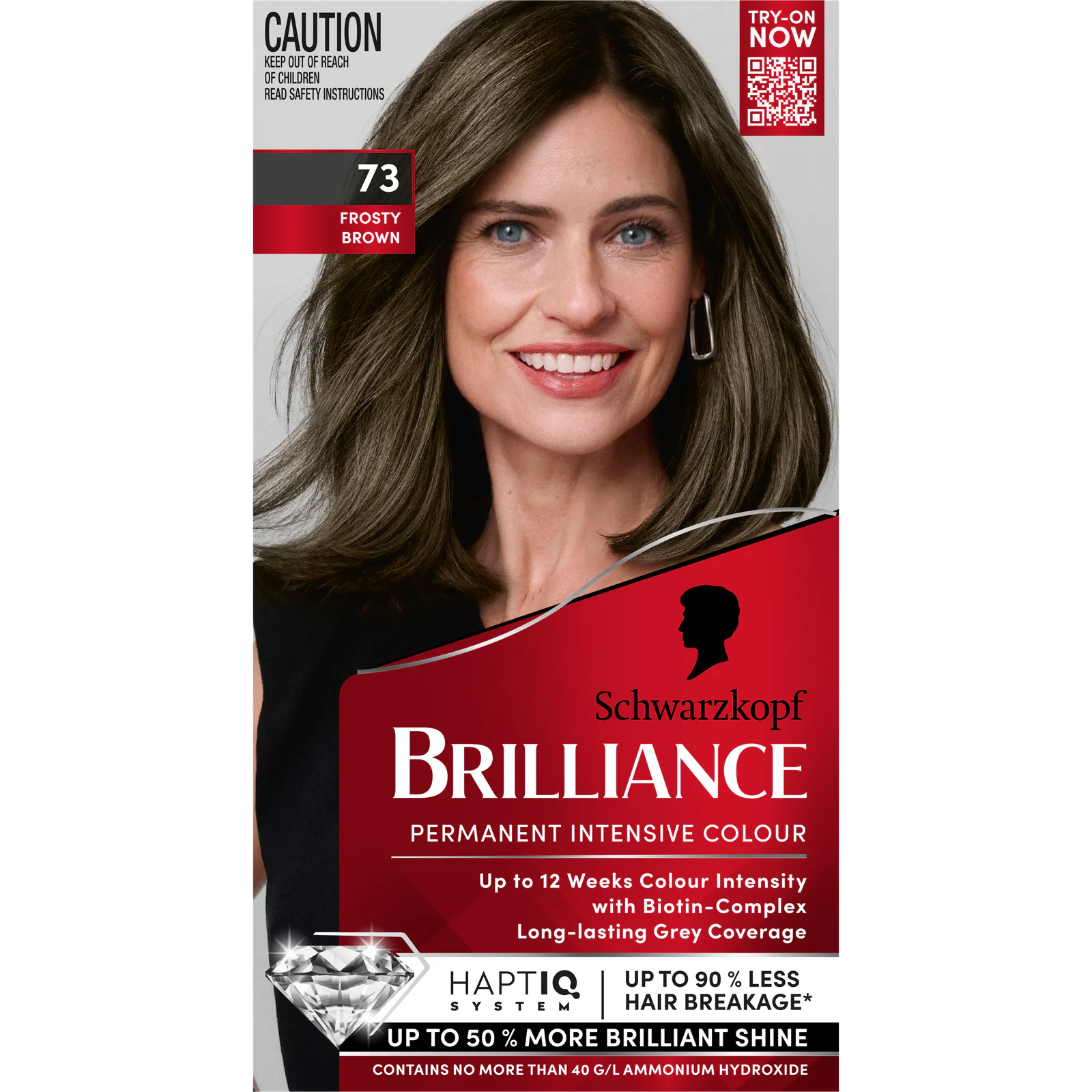 Schwarzkopf Brilliance 73 Frosty Brown Permanent Hair Colour