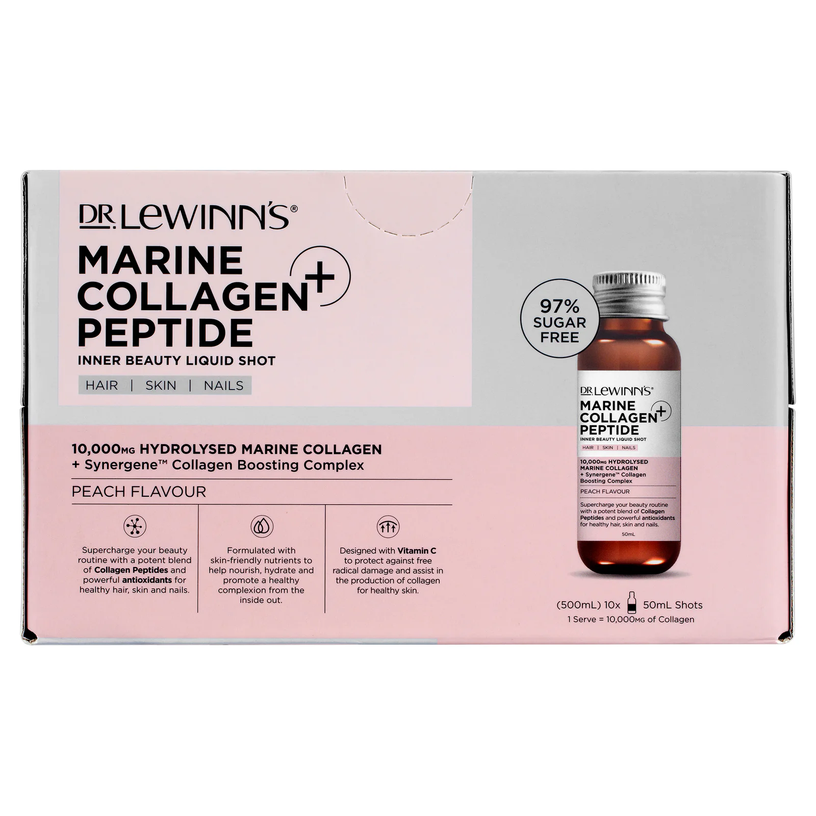 Dr. LeWinn's Inner Beauty Marin Coll Pep Liq 10X50ml