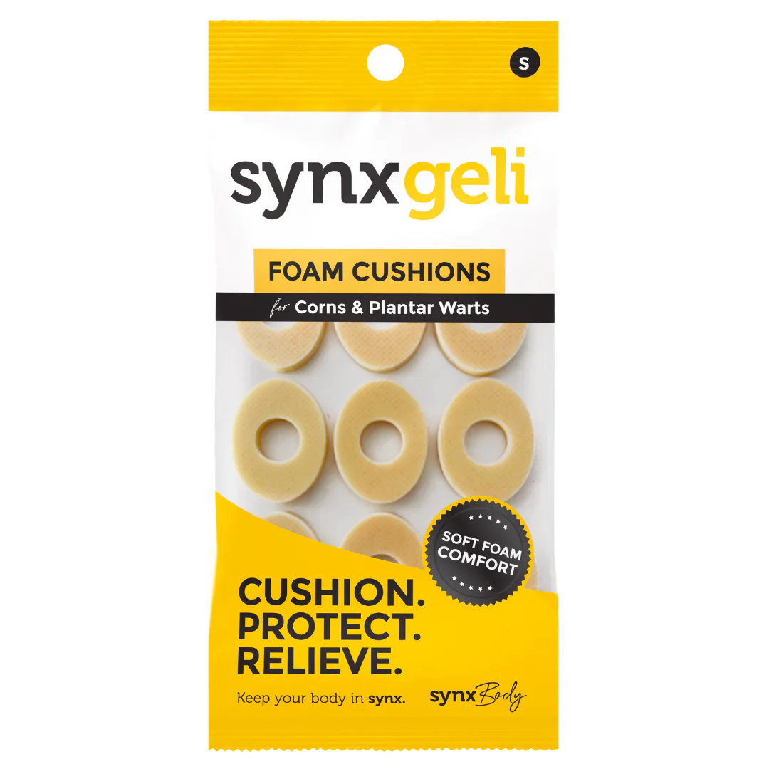 SynxBody Synxgeli Foam Cushions for Corn & Plantar Warts 9 pack