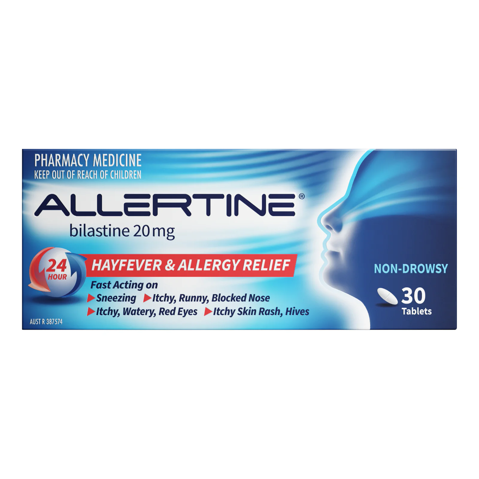 Allertine Bilastine 20mg - 30 tablets