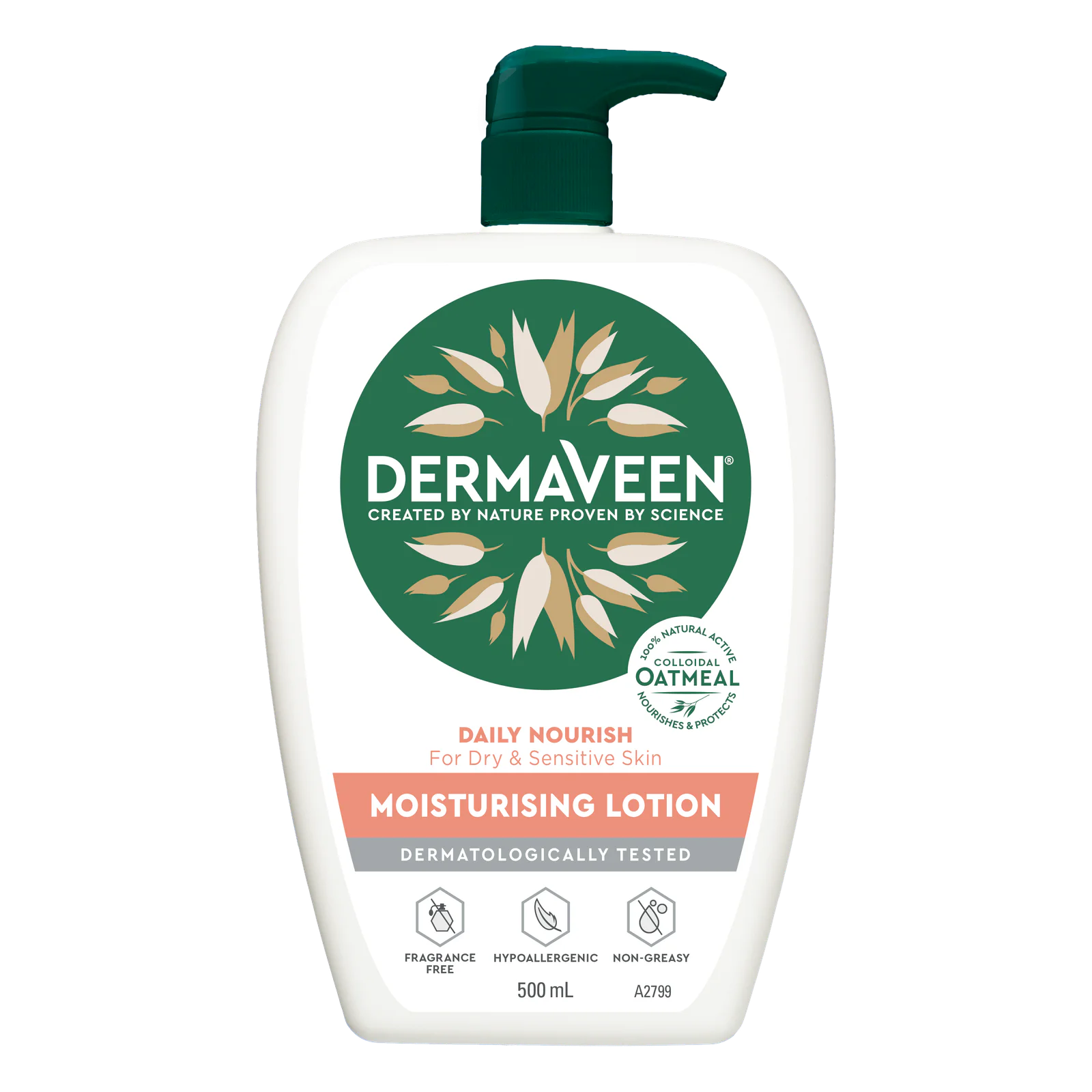DermaVeen Daily Nourish Moisturising Lotion 500mL