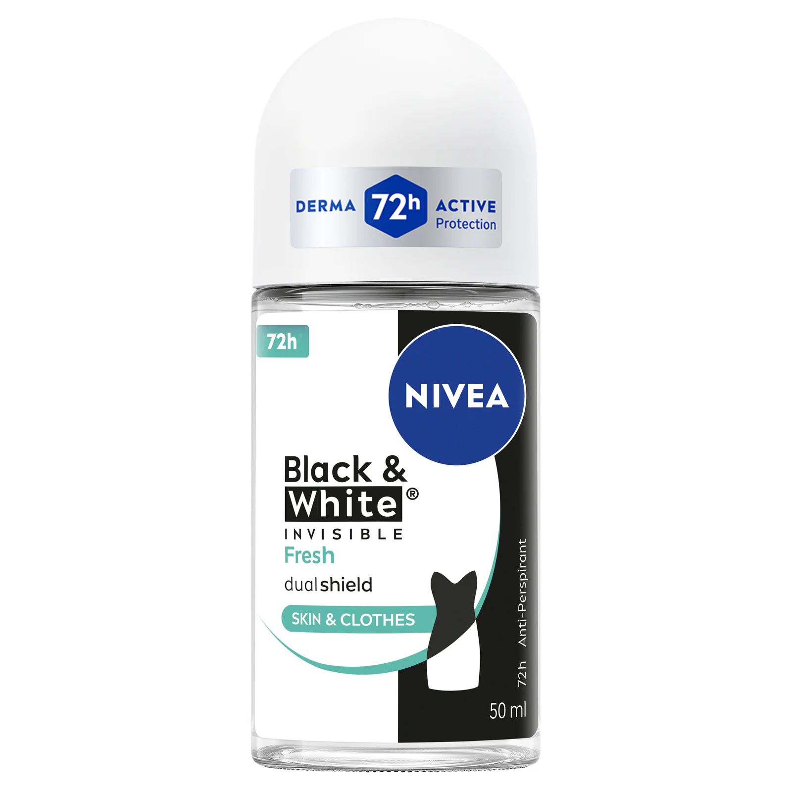 Nivea Black & White Invisible Fresh Anti-Perspirant Roll On 50ml