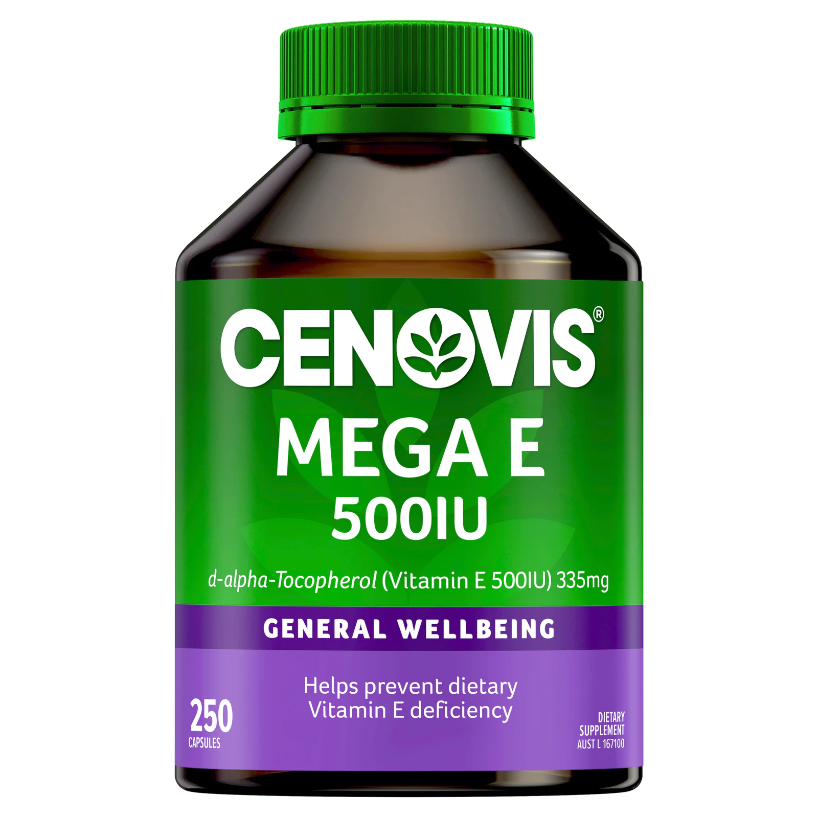 Cenovis Mega E 500mg - 250 capsules
