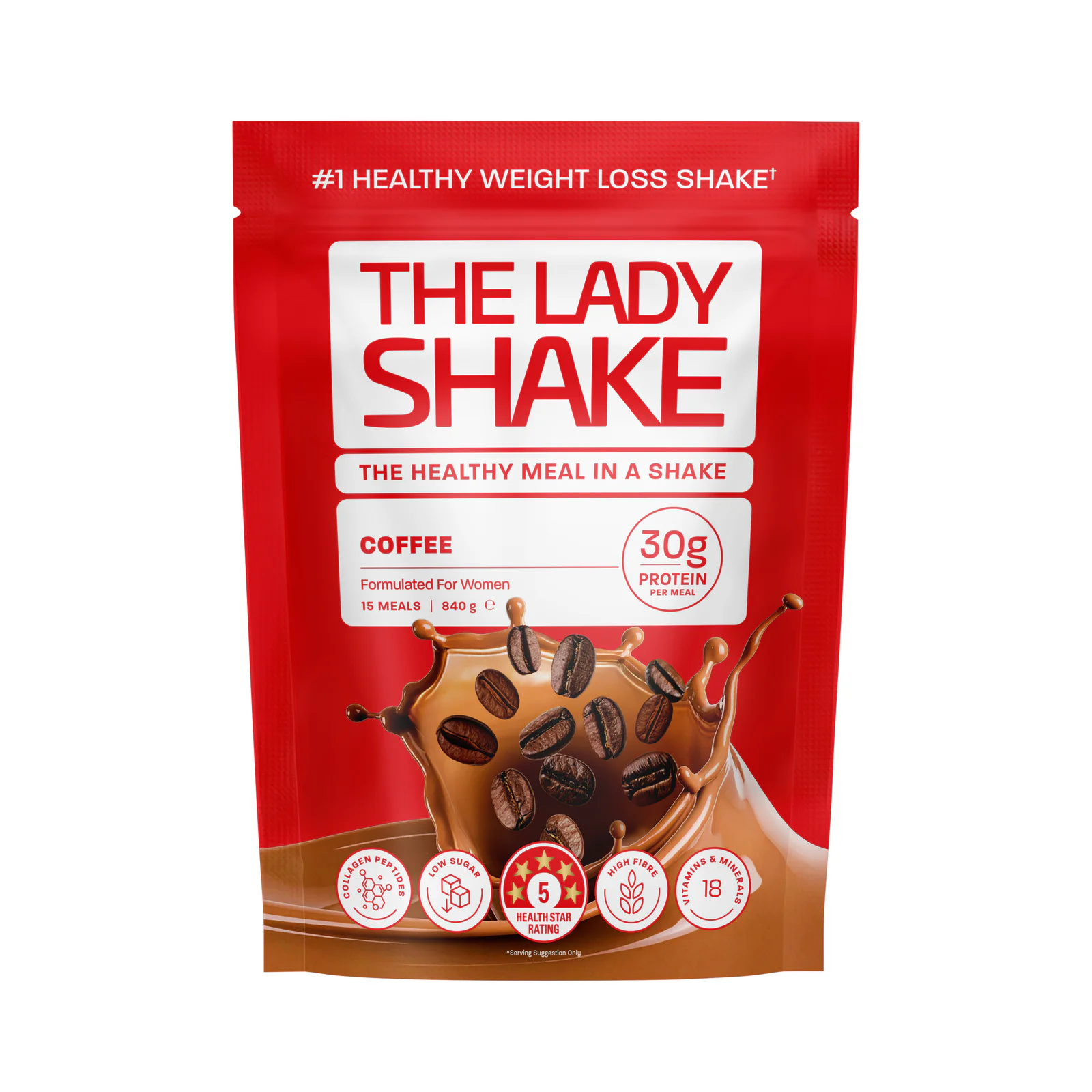 The Lady Shake Meal Replacement Coffee 840g