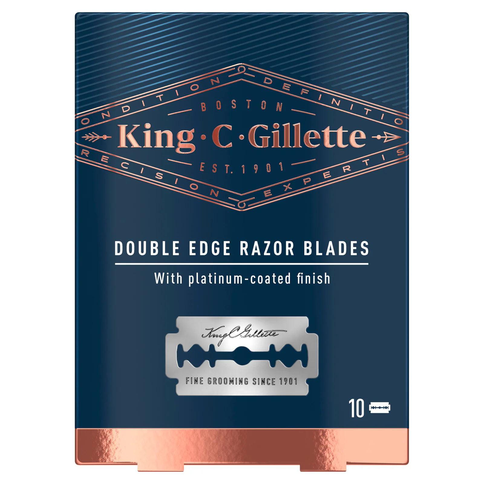 Gillette King C Gillette Double Edge Blades 10 pack