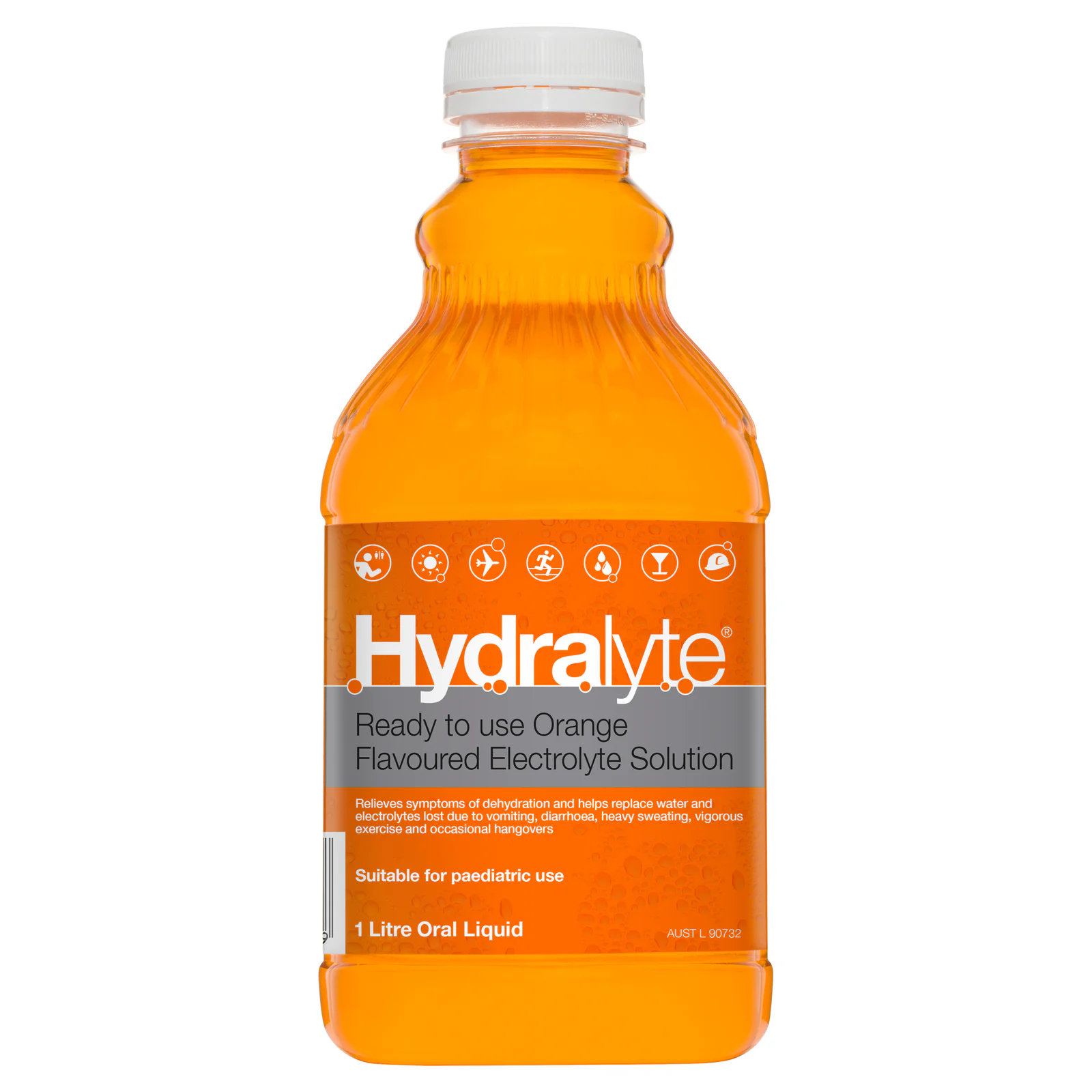 Hydralyte Ready to Use Liquid Orange Flavoured 1 litre