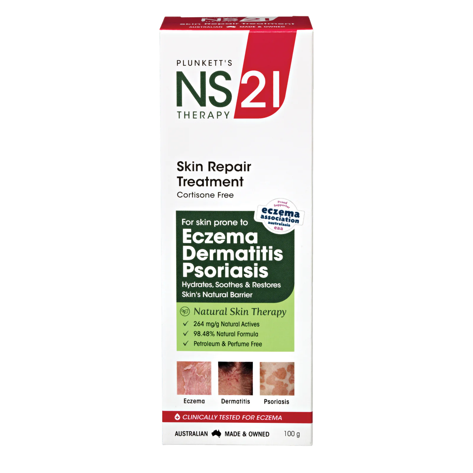 Plunkett's NS-21 Skin Repair Treatment Cream 100g