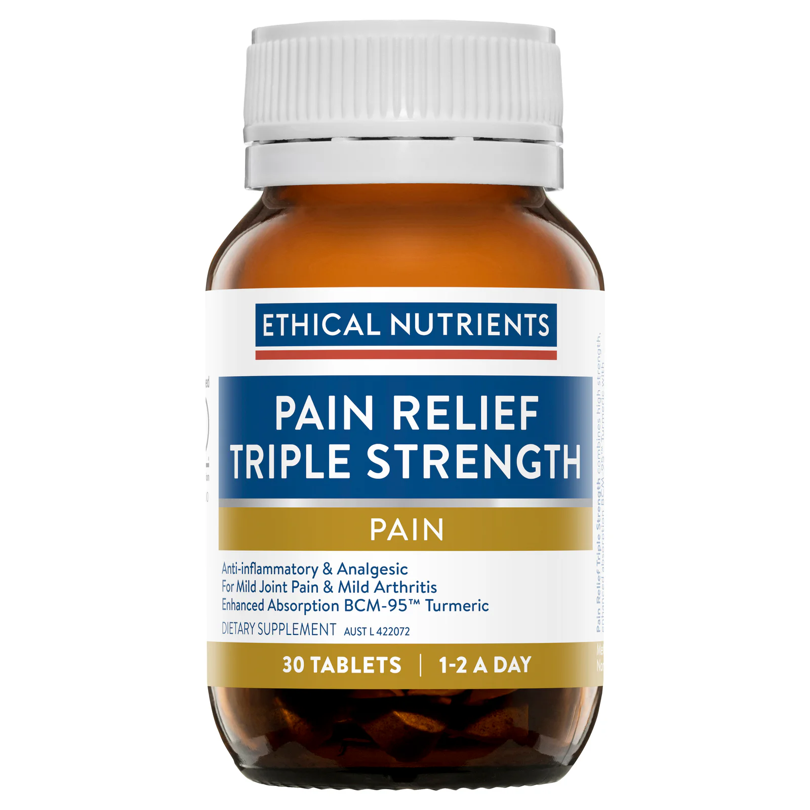 Ethical Nutrients Pain Relief Triple Strength 30 tablets