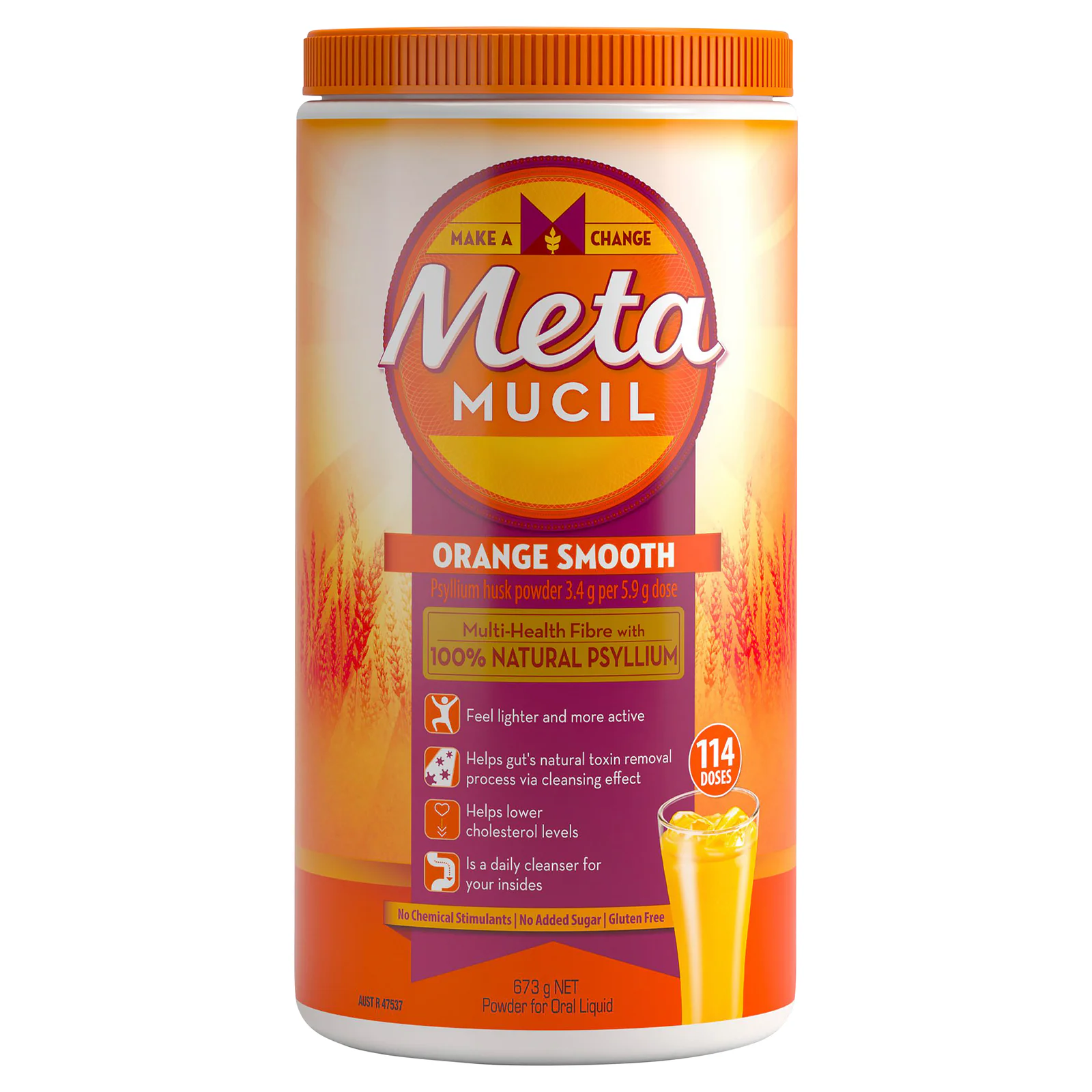 Metamucil Powder Smooth Orange 114 doses