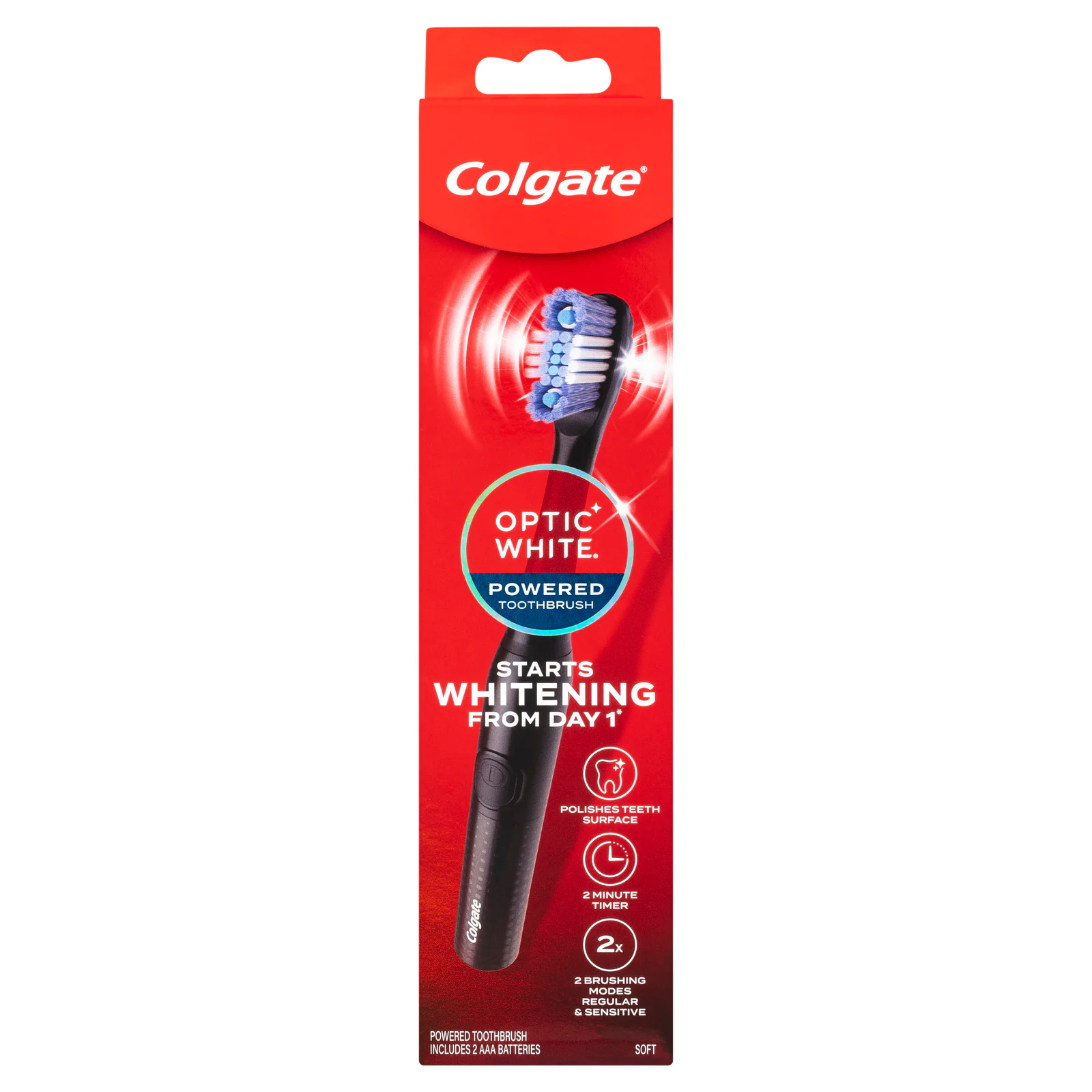 Colgate Optic White Power Toothbrush Soft 1 Pack