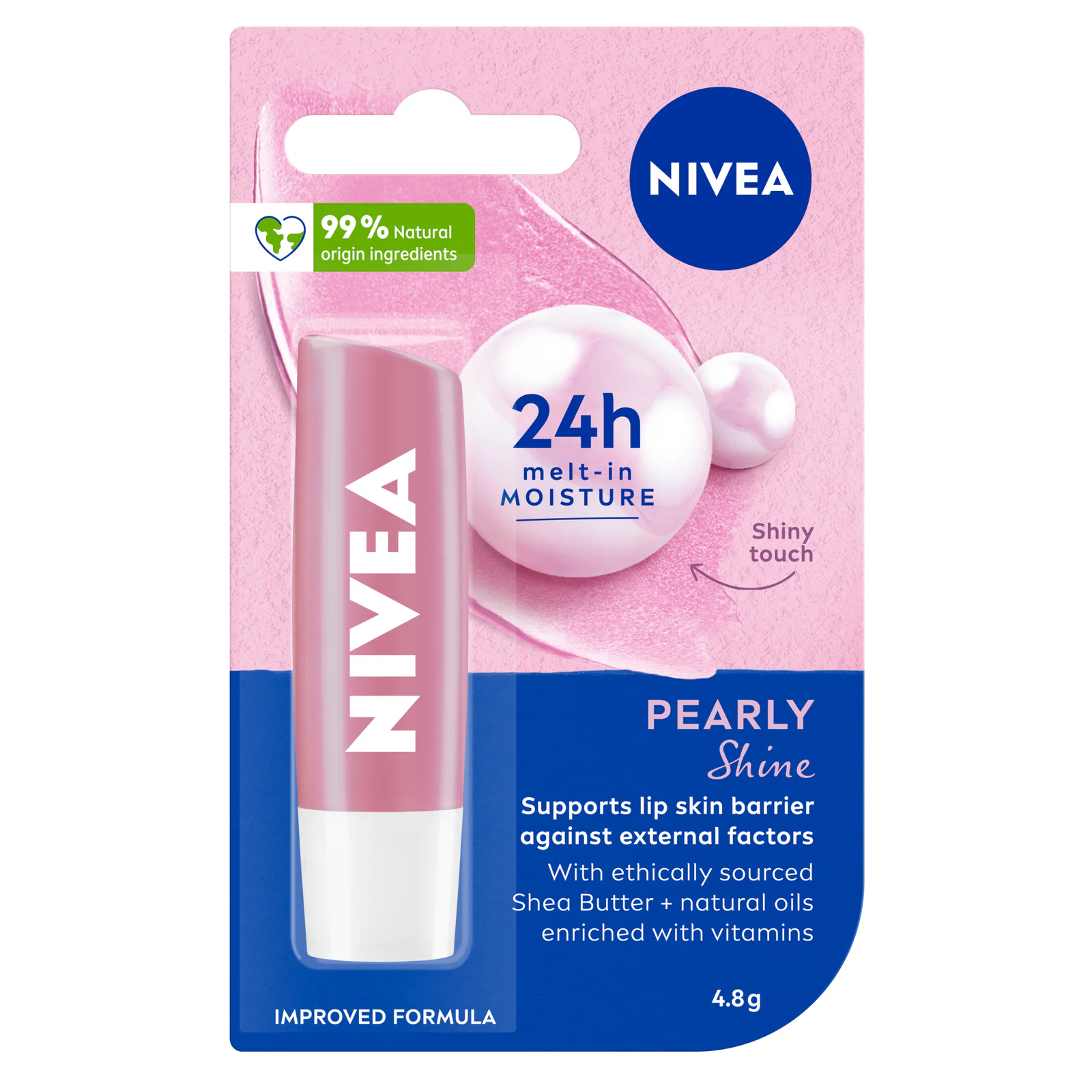 NIVEA Pearly Shine Lip Balm 4.8g