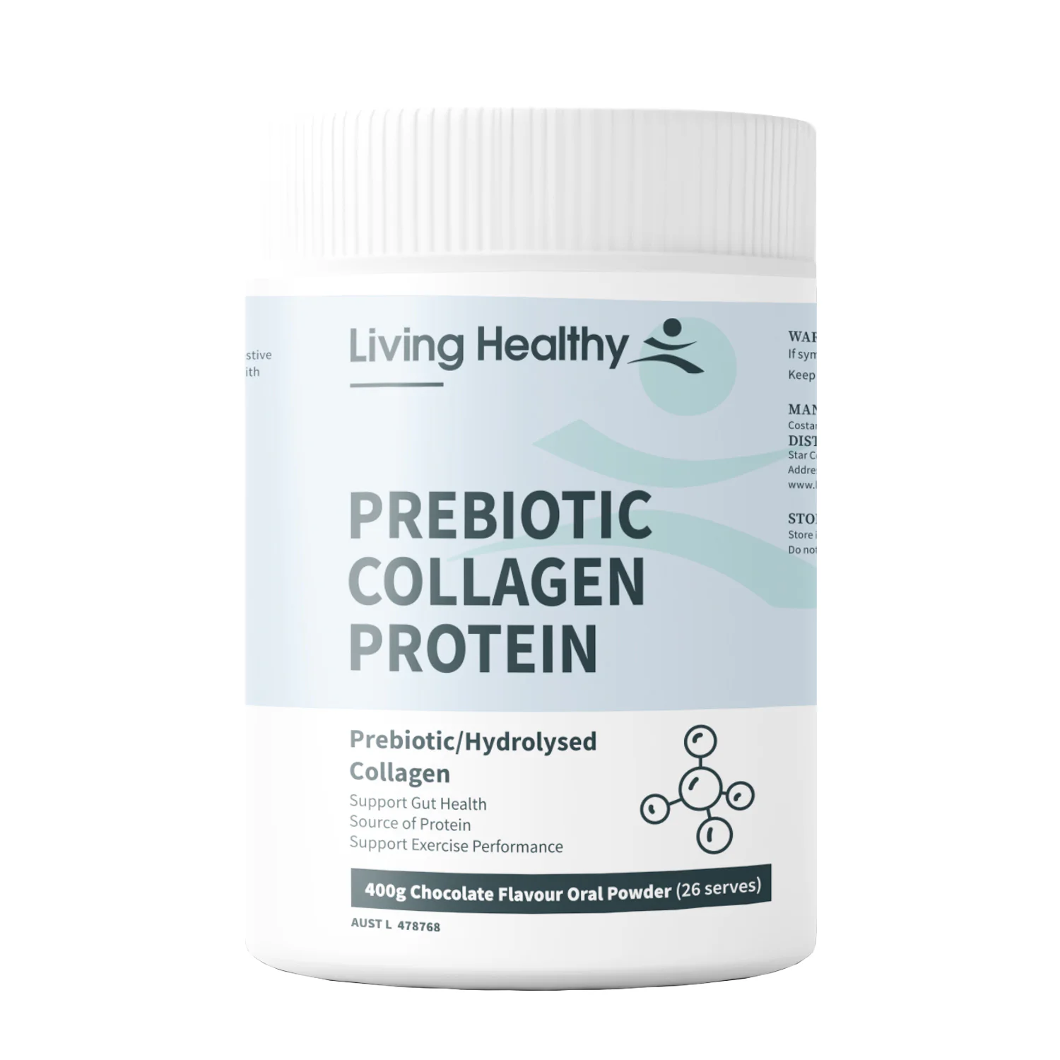 Living Healthy Prebiotic Collagen Protein Oral Powder 400g