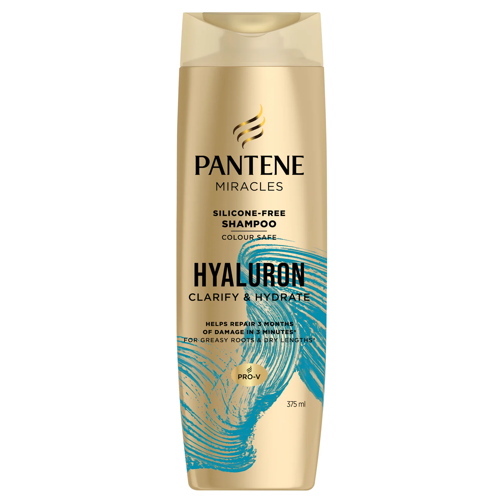 Pantene Pro-V Miracles Hyaluron Clarify & Hydrate Silicone-Free Shampoo 375mL