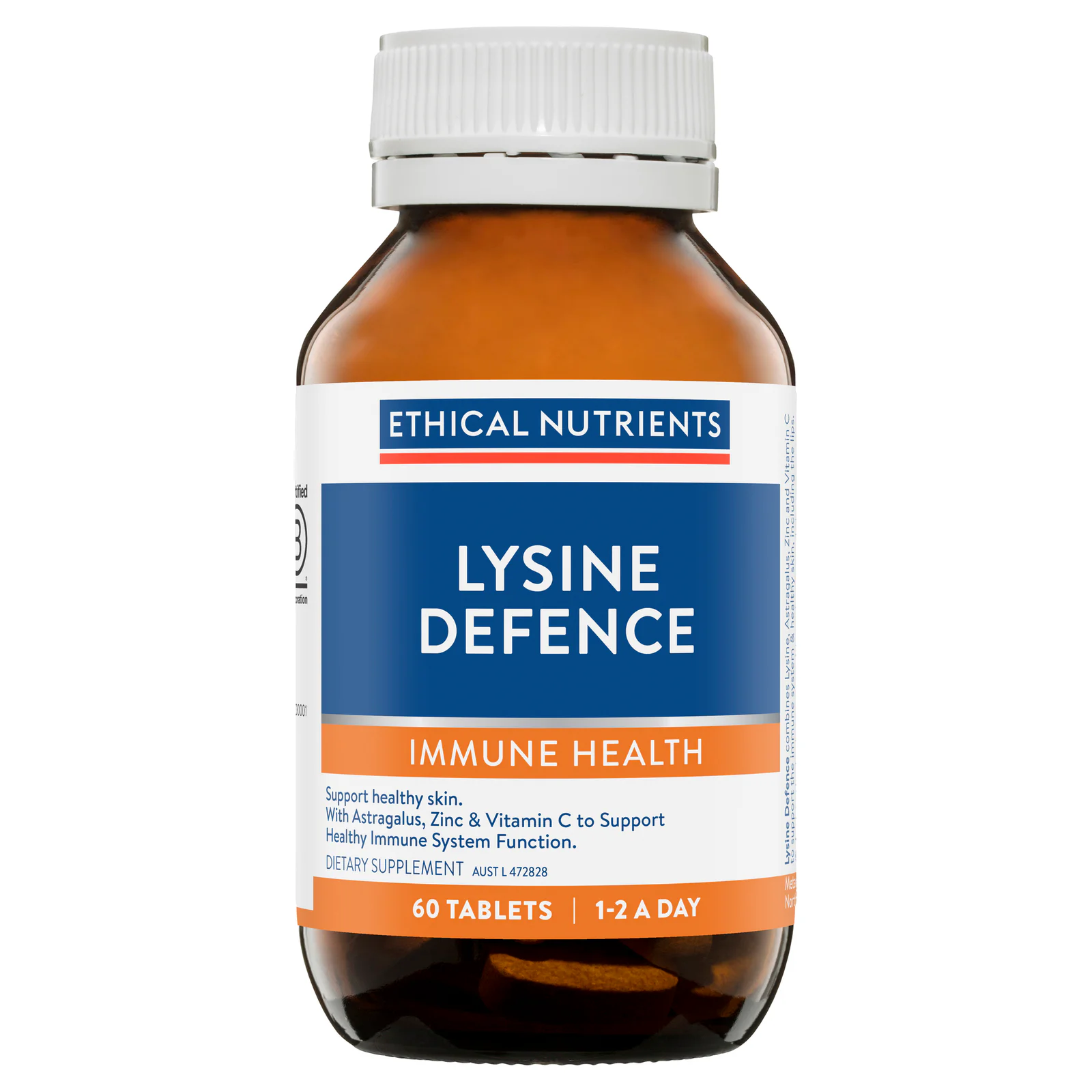 Ethical Nutrients Lysine Defence 60 tablets