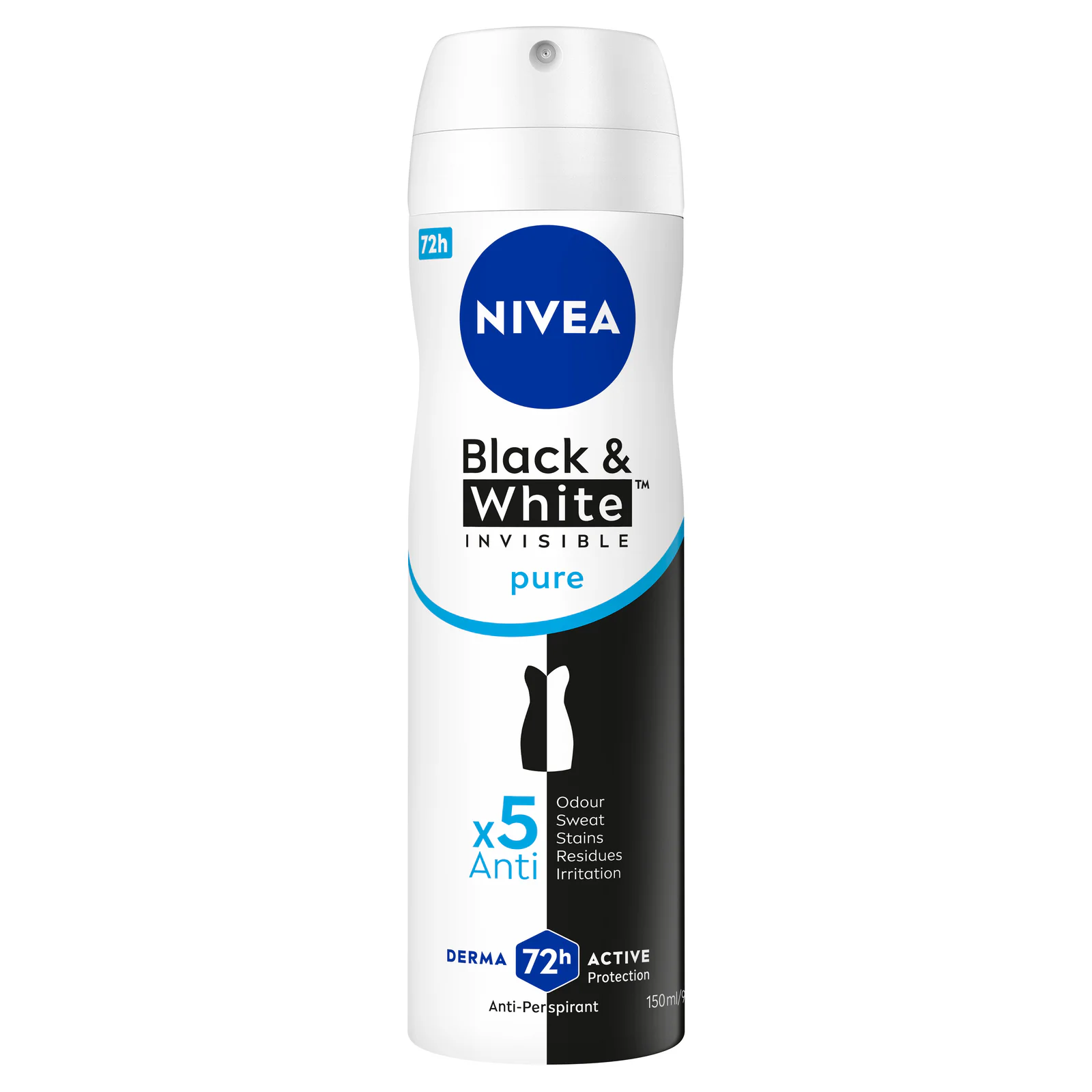 Nivea Invisible for Black & White Pure Aerosol Deodorant 150ml