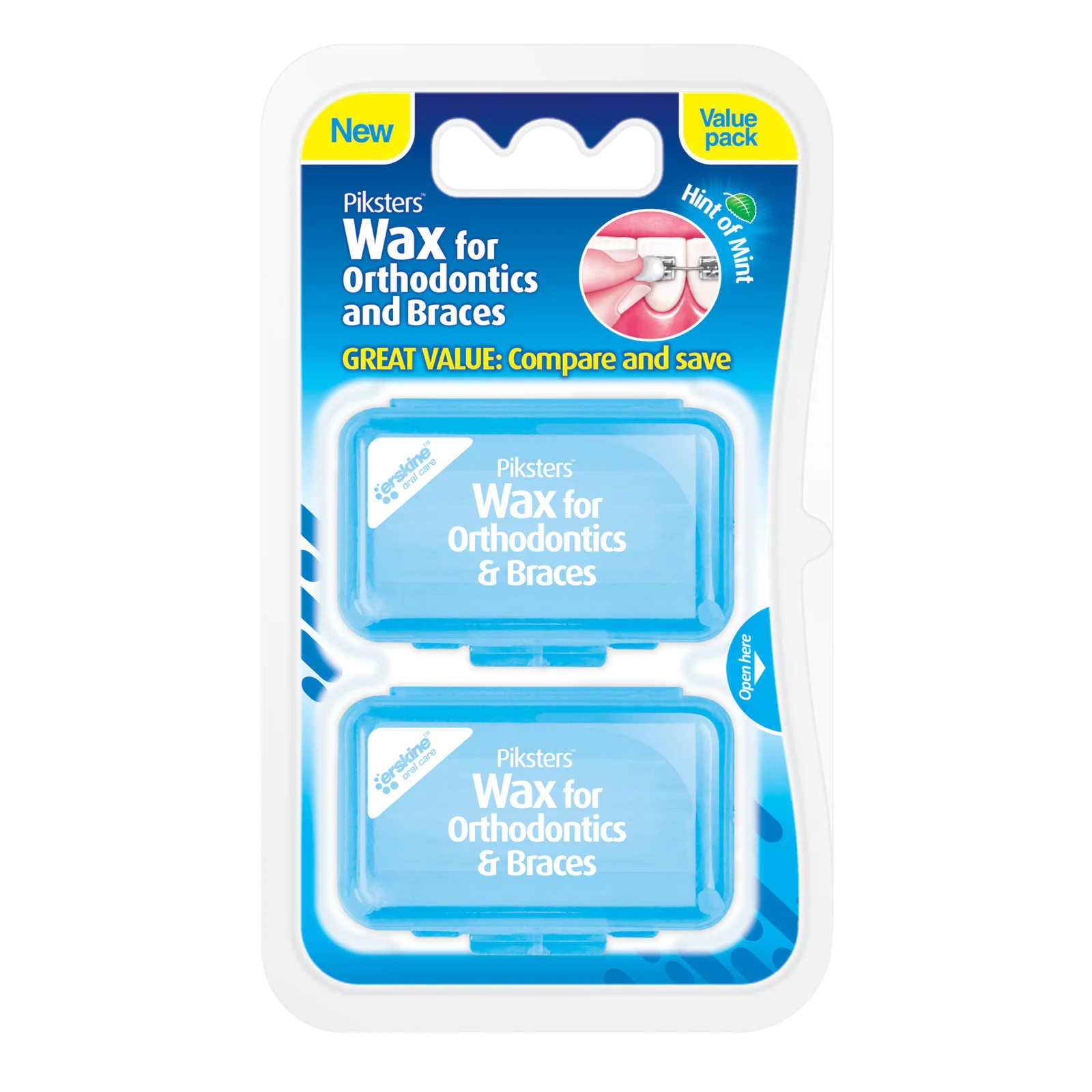 Piksters Orthodontic Wax Twin Pack