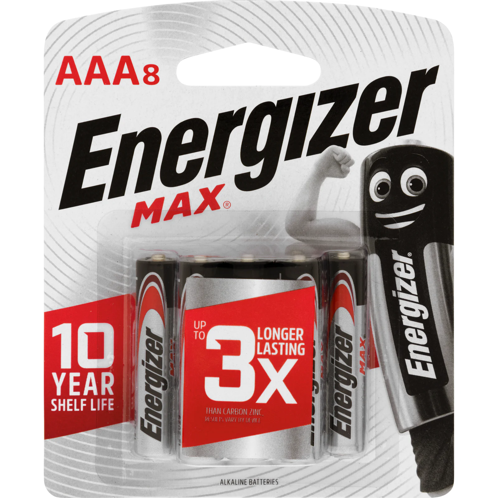 Energizer Battery Max E92 BP8T AAA - 8 pack