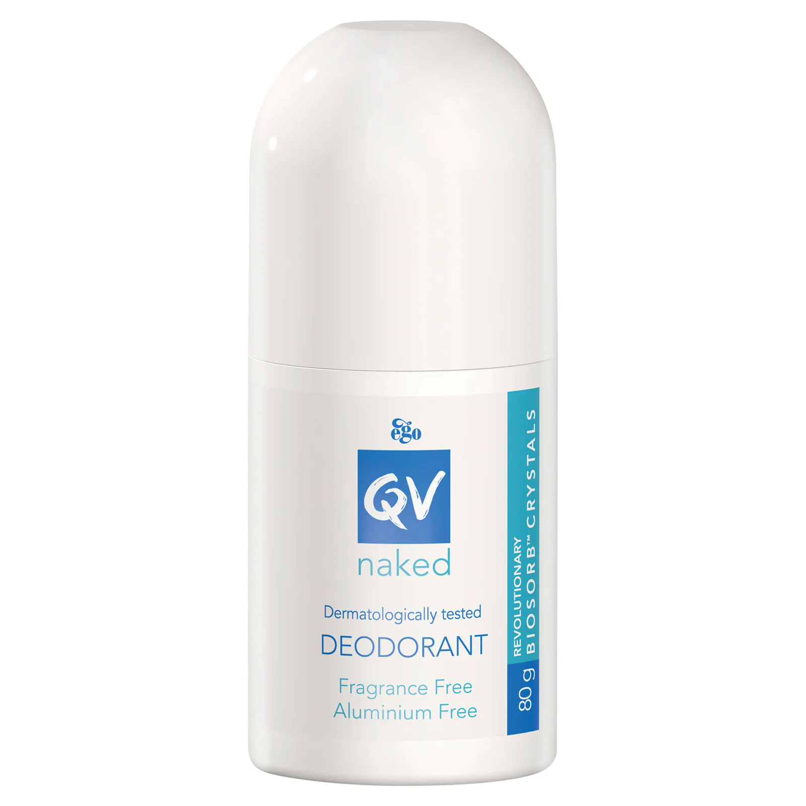Ego QV Naked Deodorant Roll On Fragrance Free 80g