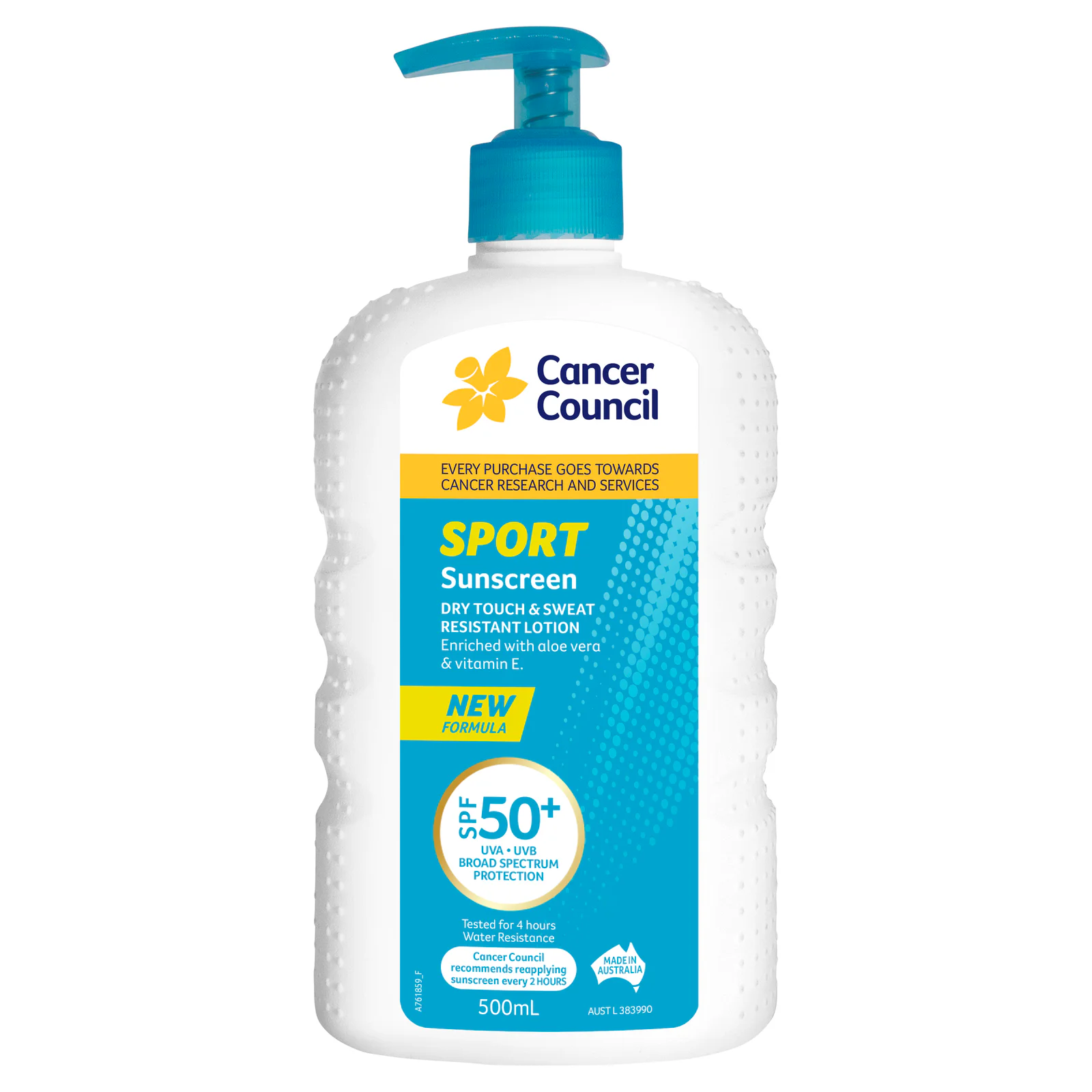 Cancer Council Sport Dry Touch SPF50+ 500ml