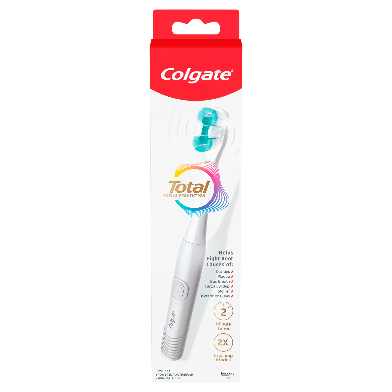 Colgate Total Battery Toothbrush Handle 1 pack