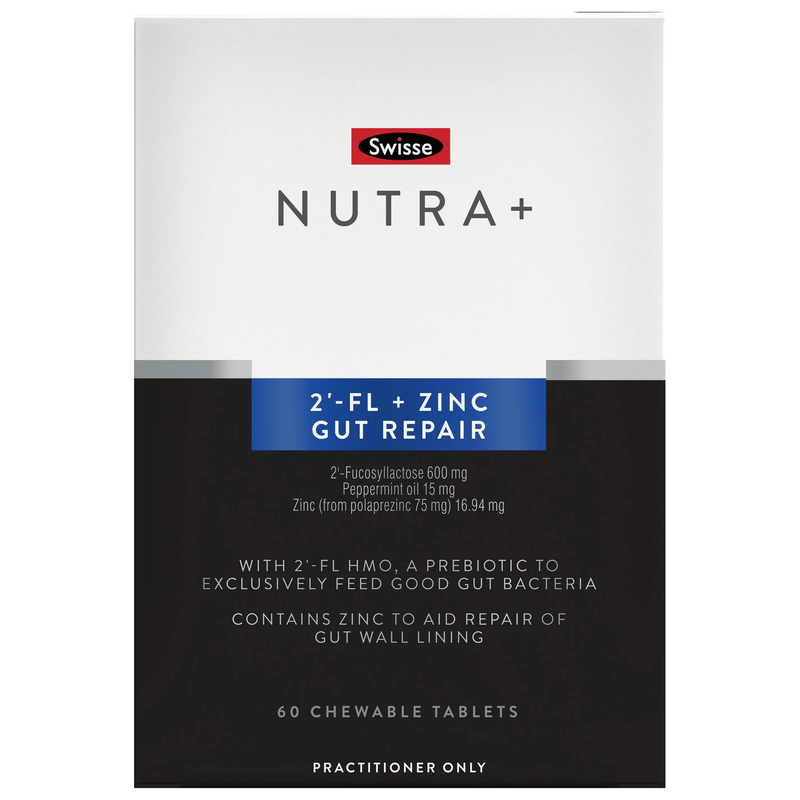 Swisse Nutra+ 2'-FL + Zinc Gut Repair 60 chewable tablets